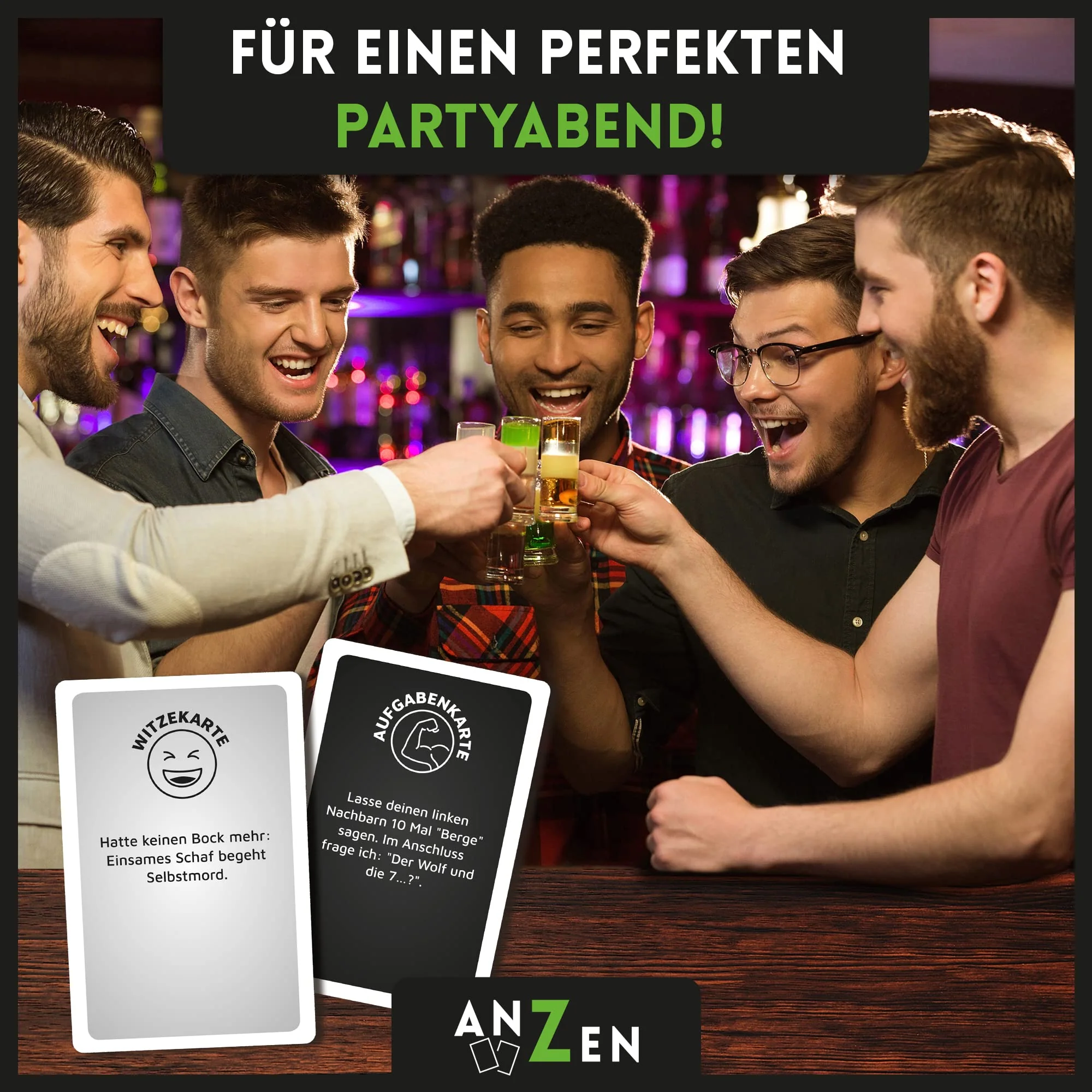 LOL - Das Trinkspiel - Wer lacht, trinkt! | lustiges Kartenspiel für Erwachsene ab 18 | 110 Karten | Gesellschaftsspiel mit Lachgarantie | witziges Partyspiel | Saufspiel | Ostergeschenk-e für Männer - Image 5