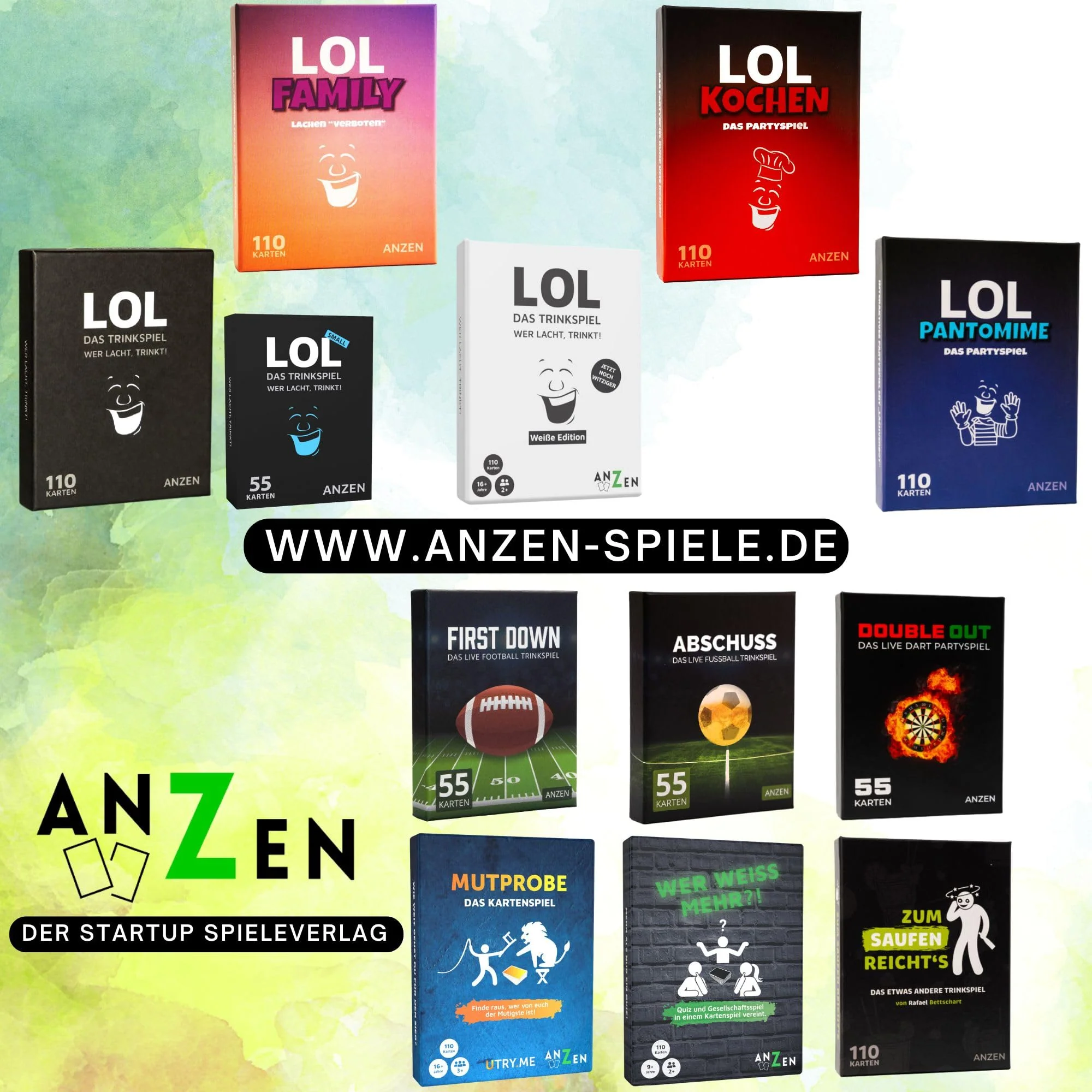 LOL Trinkspiel - Wer lacht, trinkt! - Small | Kartenspiel für Erwachsene | Silvester Partyspiel-e | LOL Spiel | witzige Wichtel-Geschenke Männer + Frauen | Geburtstagsgeschenk Saufspiel Mitbringsel - Image 3