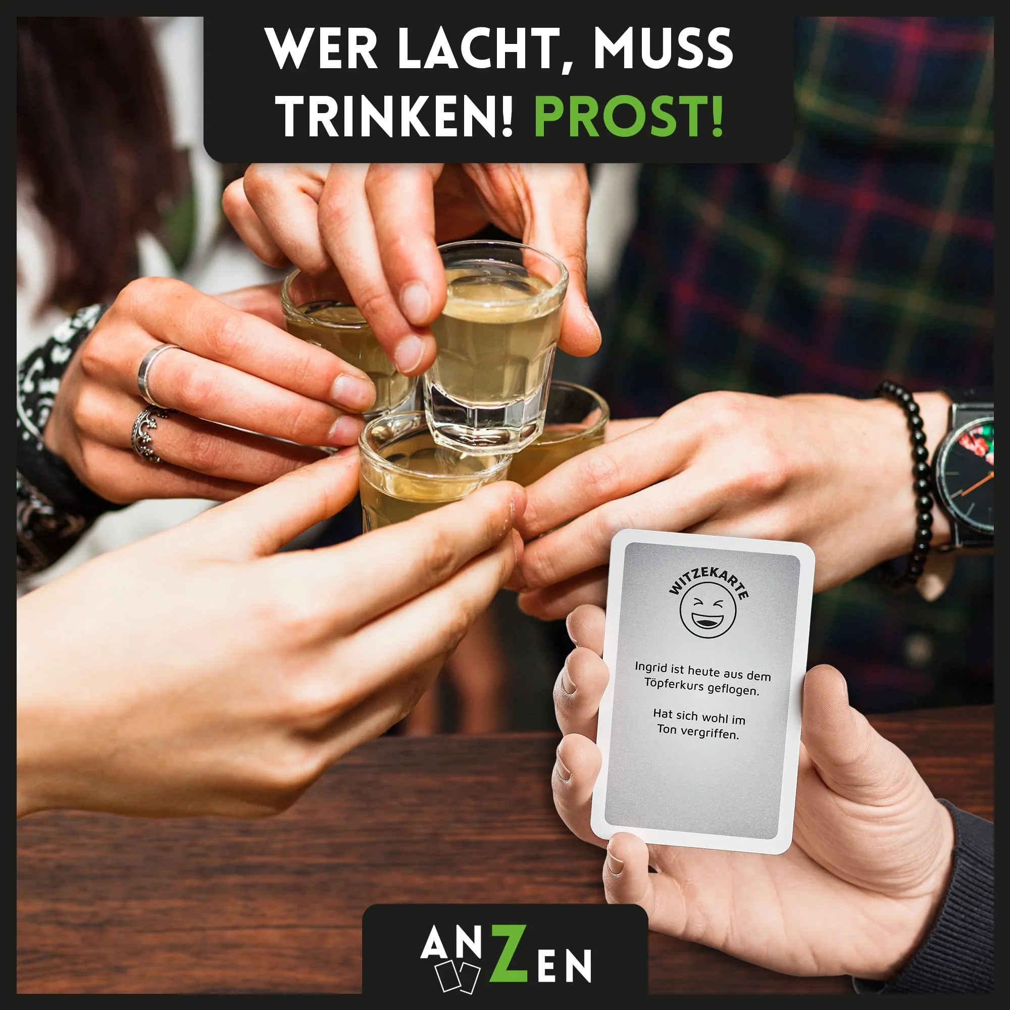 LOL Trinkspiel - Wer lacht, trinkt! - Small | Kartenspiel für Erwachsene | Silvester Partyspiel-e | LOL Spiel | witzige Wichtel-Geschenke Männer + Frauen | Geburtstagsgeschenk Saufspiel Mitbringsel - Image 7
