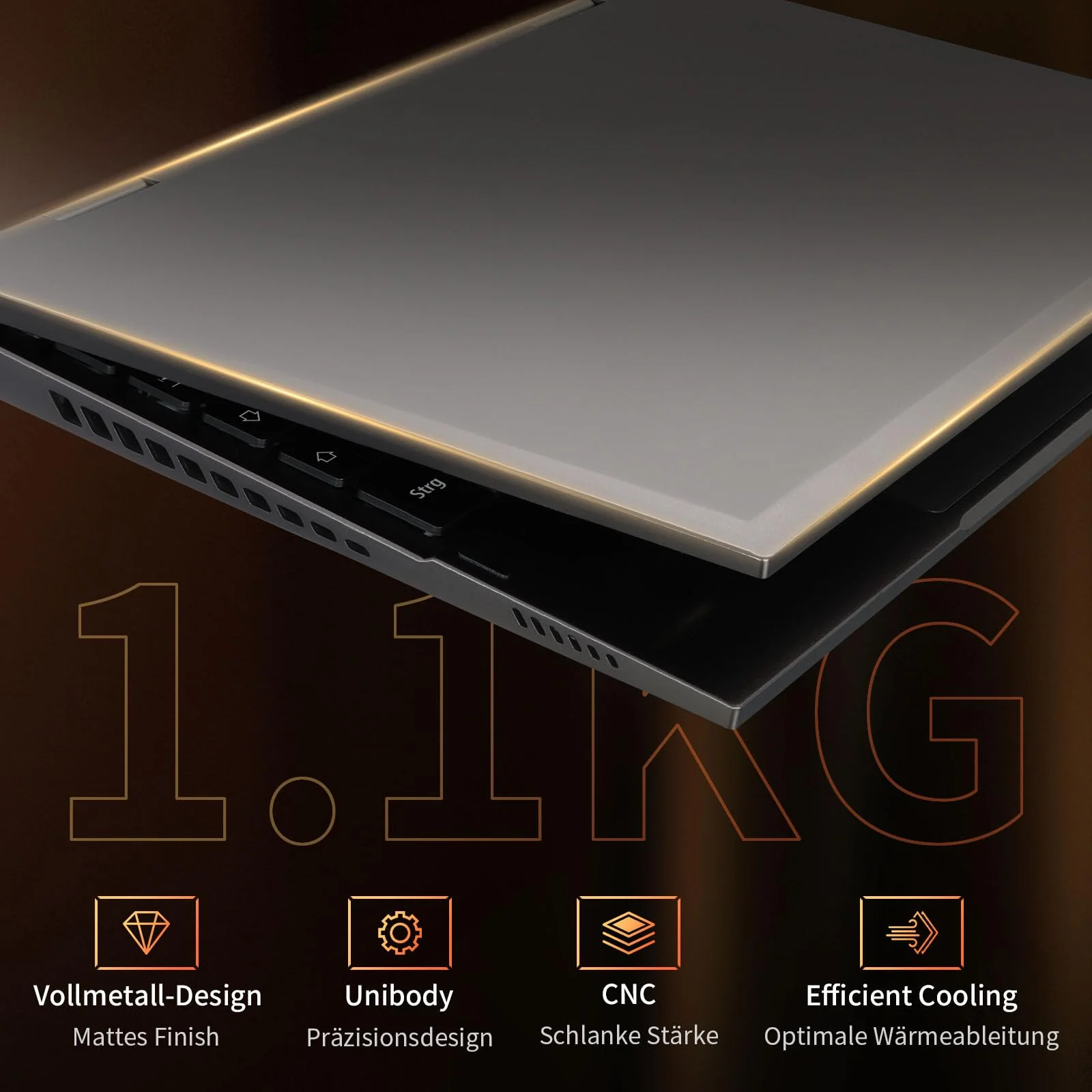 LONGEVINCE Mini Laptop, 10,95 Zoll Ultrabook Laptop, 2000 * 1200 Touch Display, Celeron N95 (bis zu 3,4 GHz),16 GB DDR5 RAM,Convertible,QWERTZ Tastatur,Windows 11,2X Type-C,BT 5.0 (Grau, 16G+960G) - Image 4