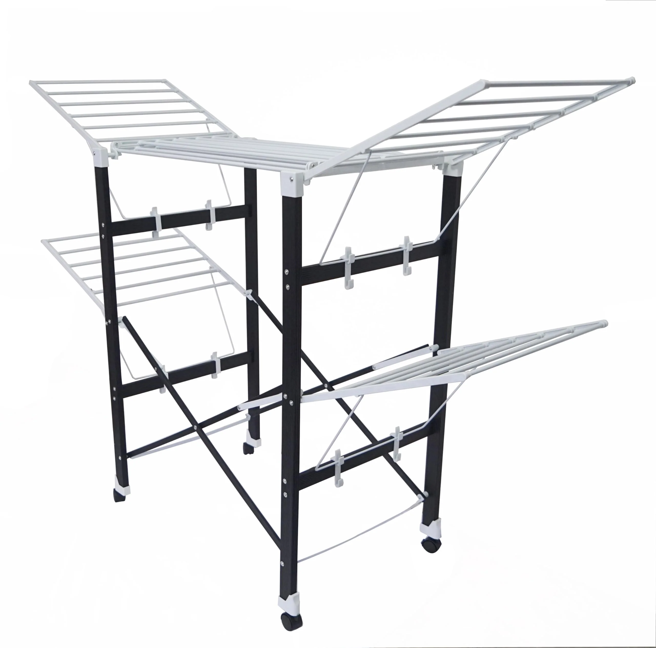 Loving Home® Faltbarer Wäscheständer, Standtrockner, Wäschetrockner Turm 175 x 83 x 112 cm mit Rollen, belastbar bis 35 kg, Trockenlänge 21 m - Image 14