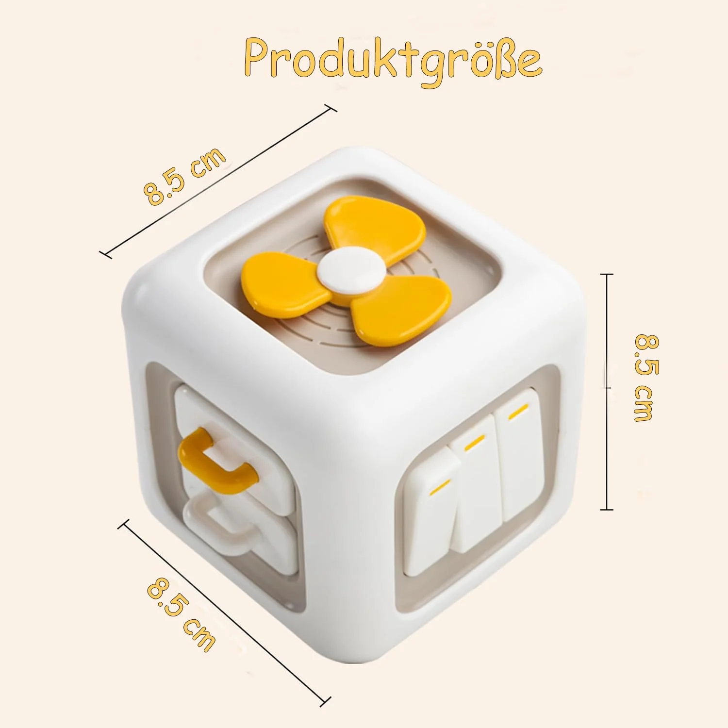 Loyzico 6 in 1 Montessori Spielzeug ab 1 Jahr, Baby Spielzeug von 1–3, Motorikwürfel Motorikspielzeug, Baby Geschenk ab 12 18 Monate Junge und Mädchen - Image 3
