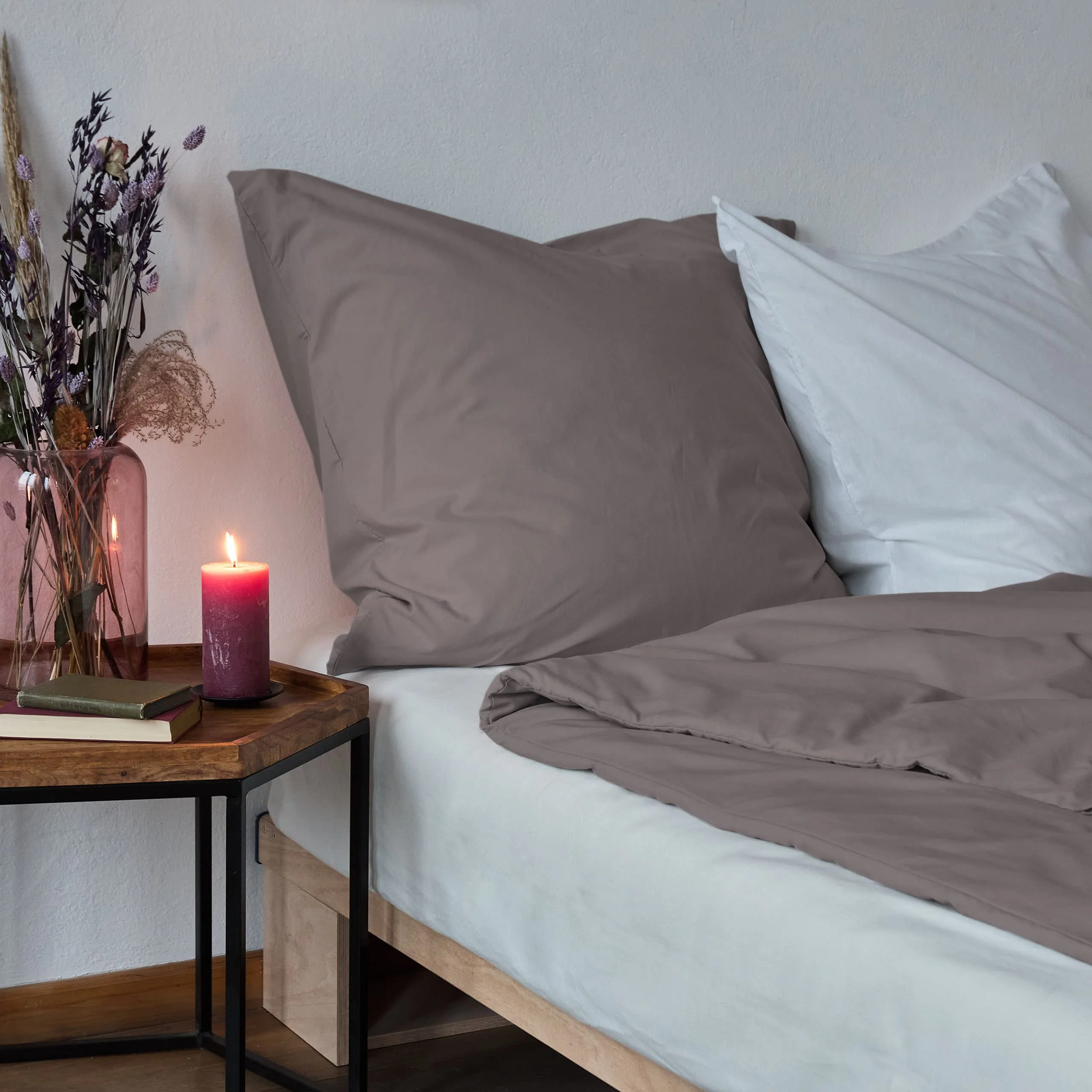 Lumaland Premium Bettwäsche mit hochwertigem YKK Reißverschluß | Bettbezug 155 x 220 cm & Kissenbezug 80 x 80 cm | Everyday Ganzjahres Bettbezug-Set - Image 7