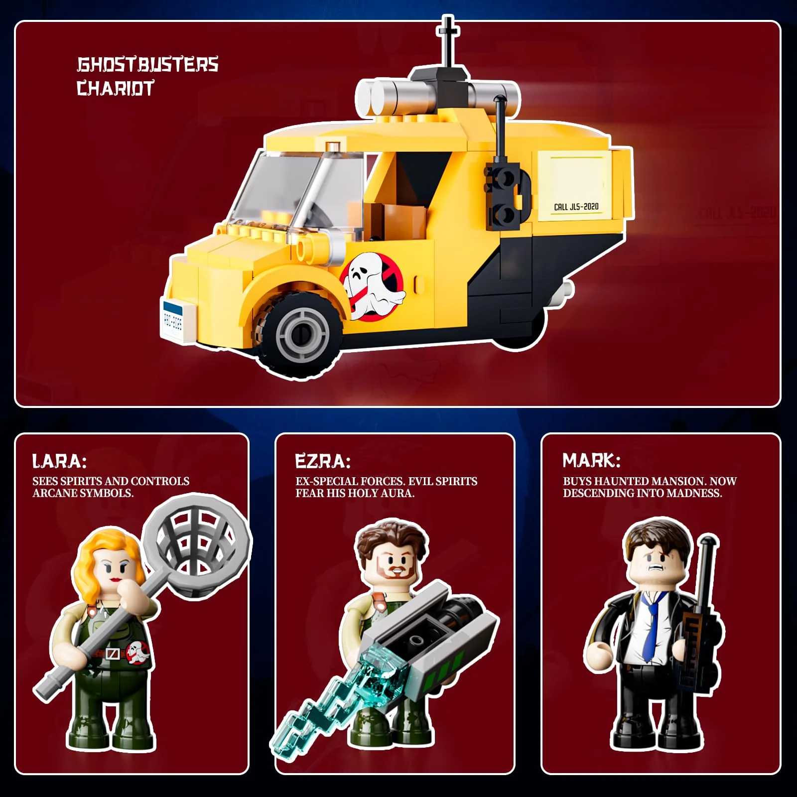 Lumibricks Mitternachtliche Geistervilla Klemmbausteine mit Beleuchtung 2617PCS, Leichten Mängeln in der Bedienungsanleitung – Funktionsfähiges Baustein-Set,L9092 - Image 4