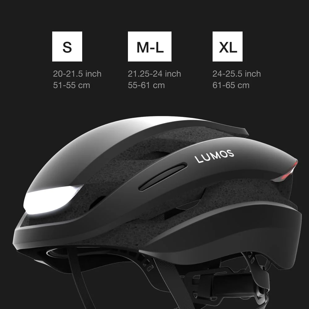 Lumos Ultra Smart-Helm | Fahrradhelm | Vorder- und Rücklicht (LED) | Blinker | Bremslichter | Bluetooth-Verbindung | Erwachsene: Herren, Damen (Charcoal Black, Größe: M-L) - Image 7