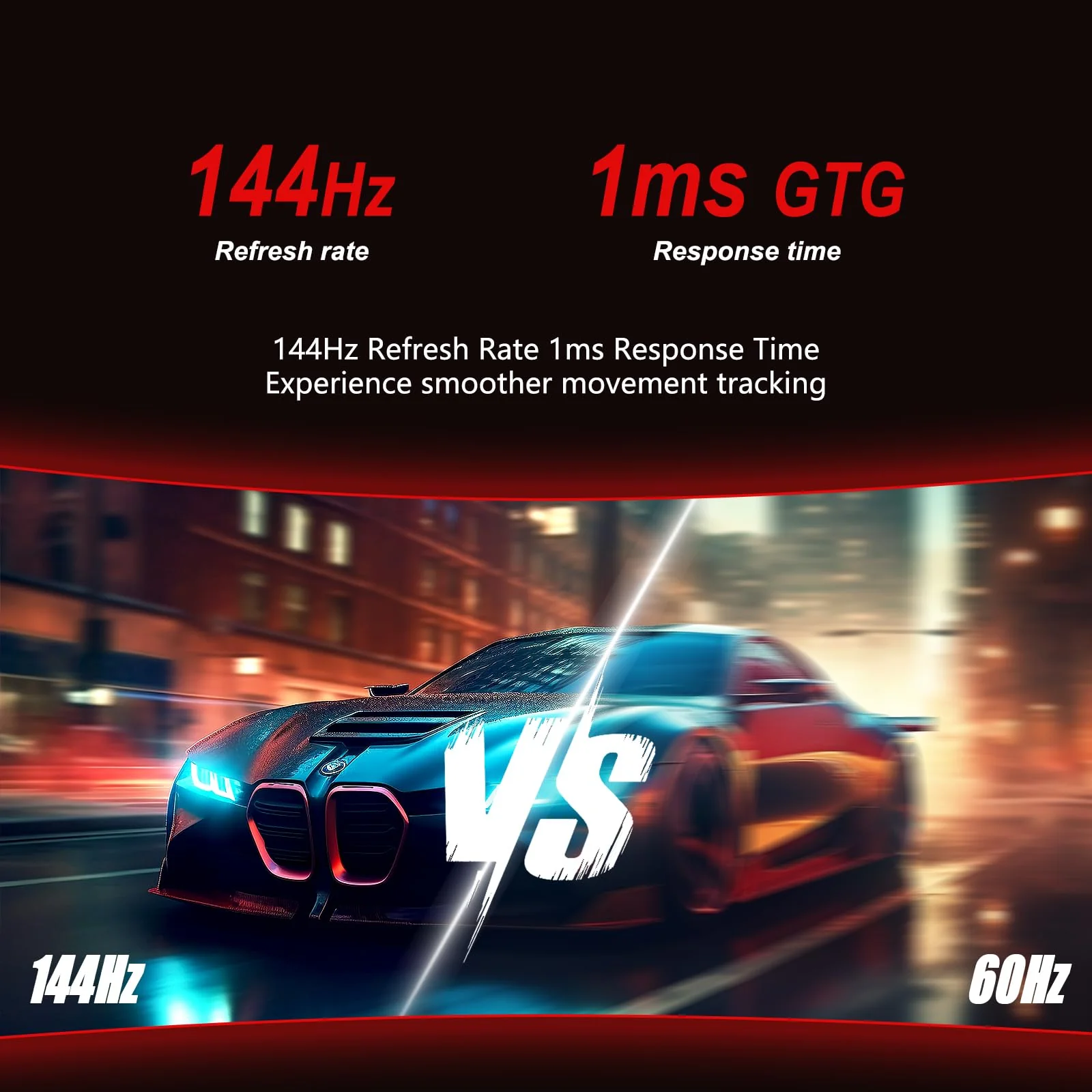 LXZ 37.5-inch Curved Gaming Monitor, 144Hz, 3840 * 1600P, 2500R, VA Display, Eye Protection, DP/HDMI Ports, Wall Mount Compatible - Black - Image 6