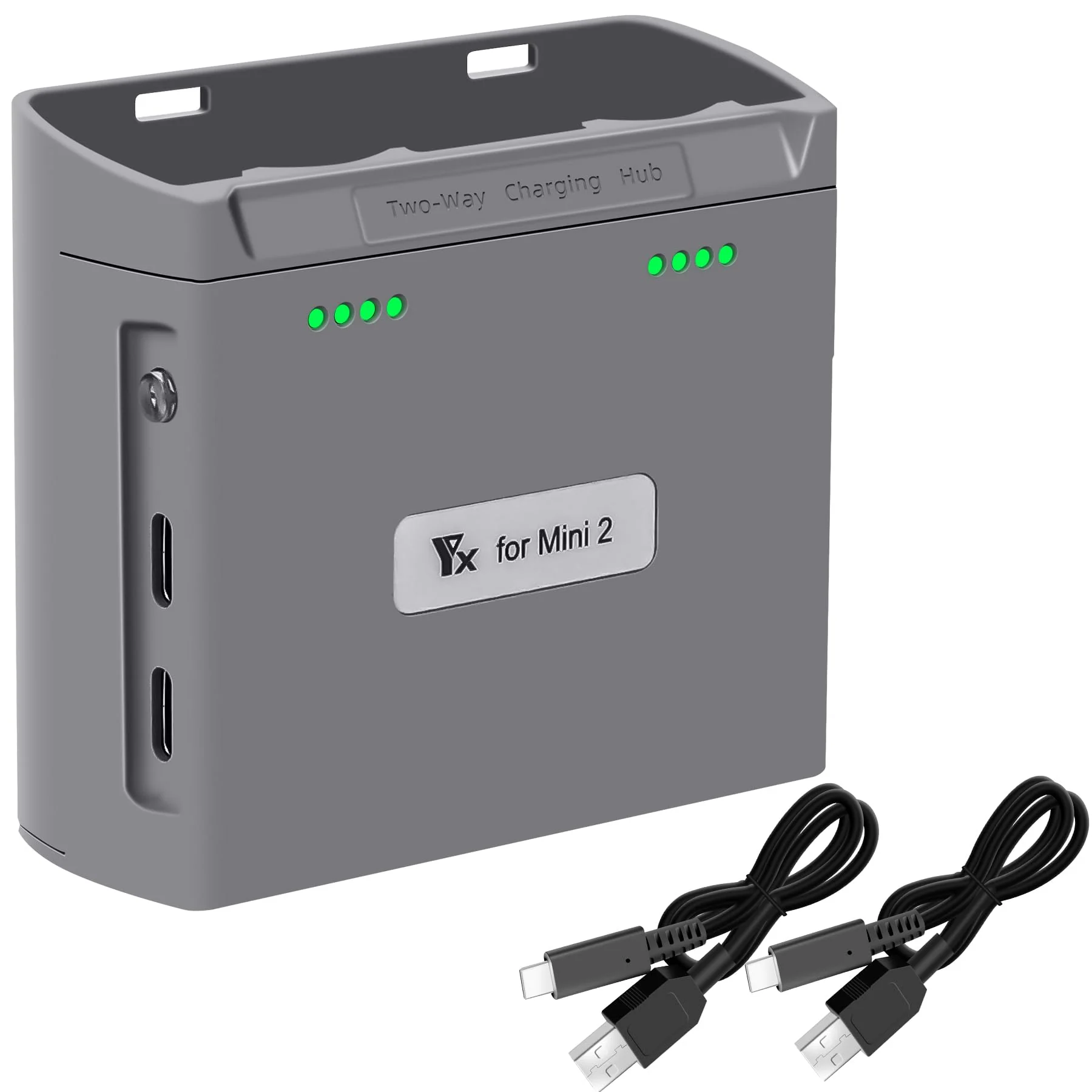 LYONGTECH LED Akku Zweiwege Ladestation für DJI Mini 4K/2,Mini SE/2 SE Drohne, Ladegerät Hub Zubehör