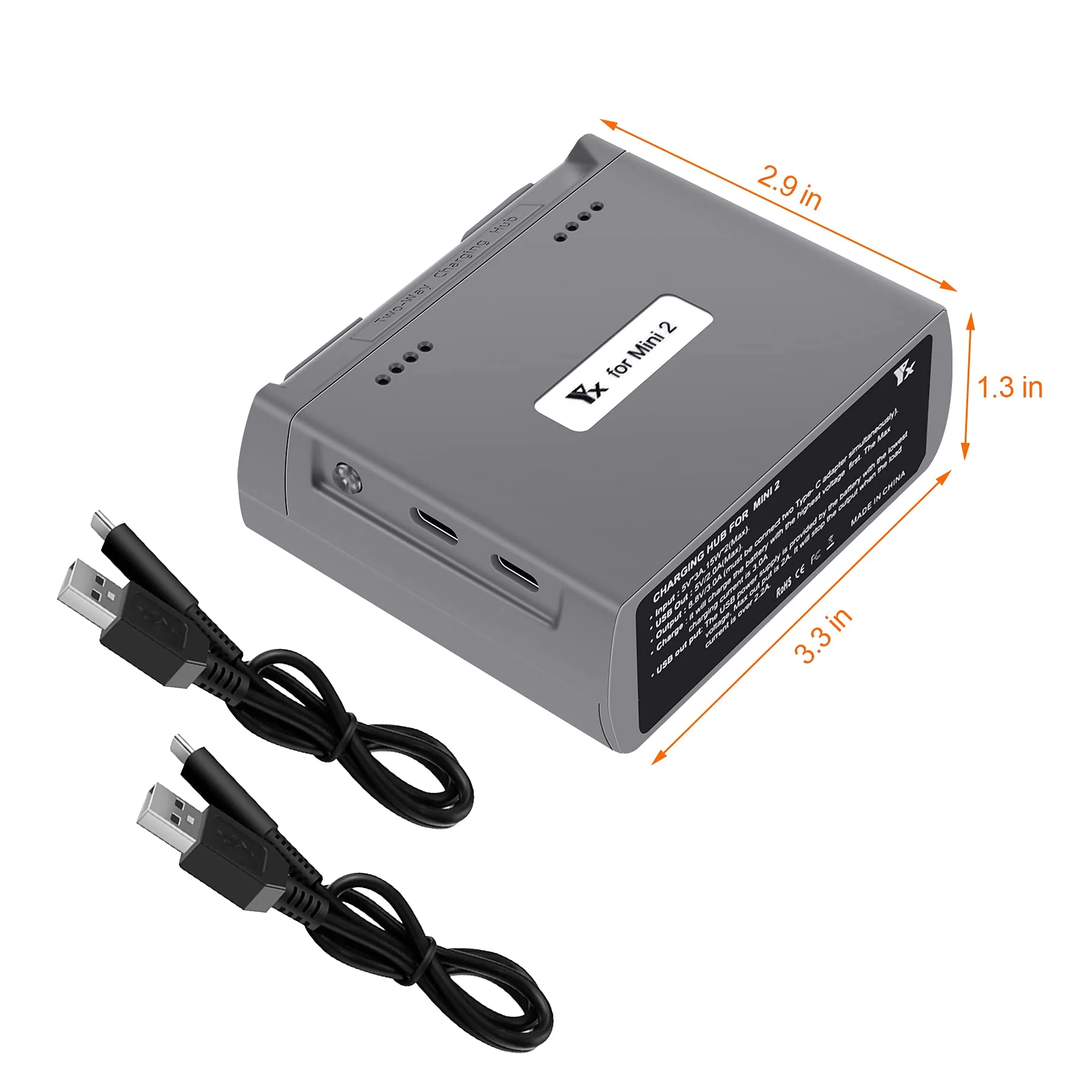 LYONGTECH LED Akku Zweiwege Ladestation für DJI Mini 4K/2,Mini SE/2 SE Drohne, Ladegerät Hub Zubehör - Image 2