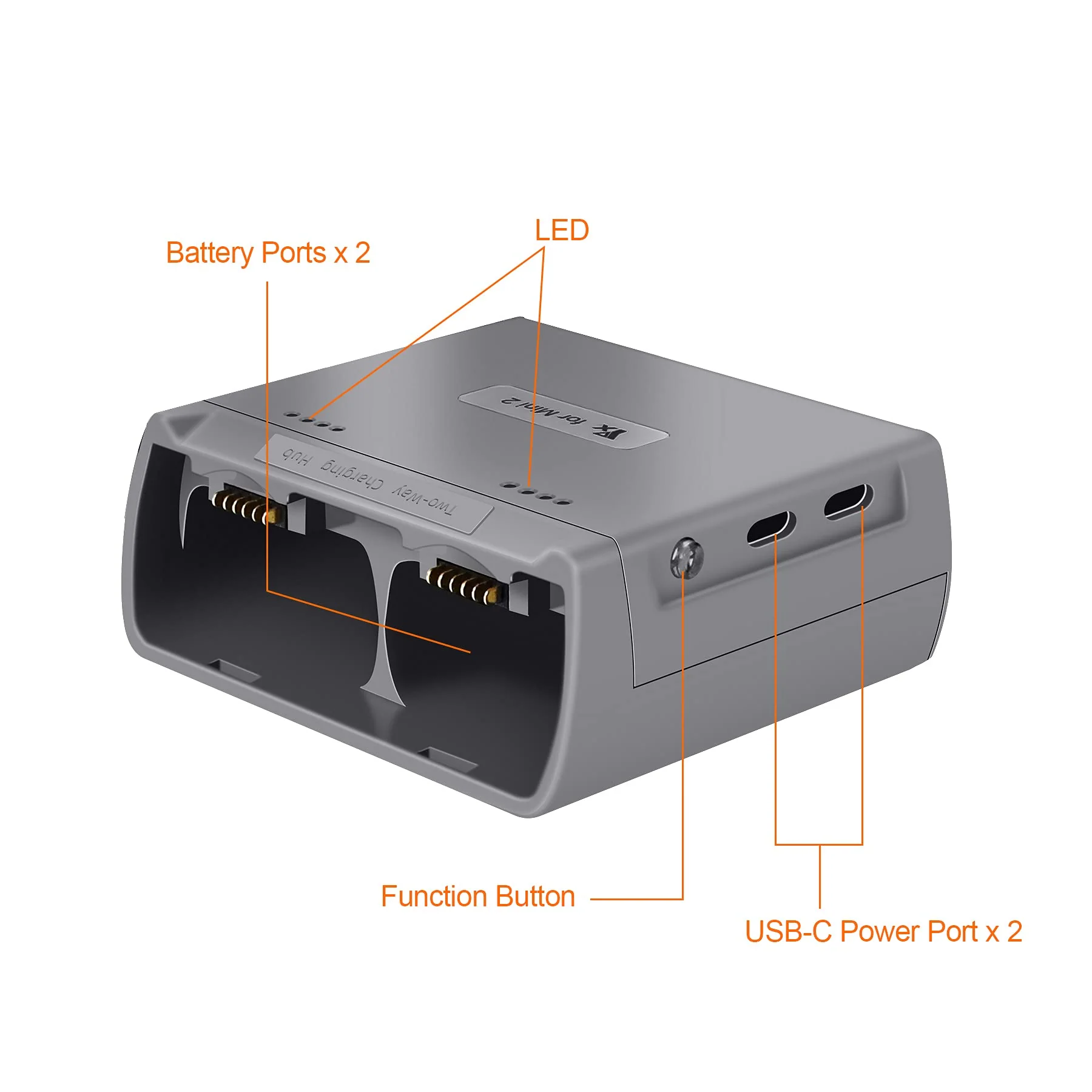 LYONGTECH LED Akku Zweiwege Ladestation für DJI Mini 4K/2,Mini SE/2 SE Drohne, Ladegerät Hub Zubehör - Image 3