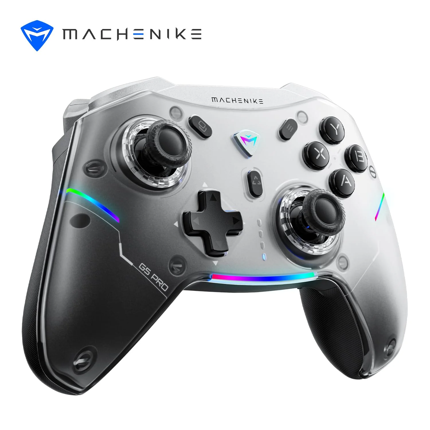 Machenike G5 Pro Wireless Controller für Windows PC,Switch,IOS&Android,RGB Lichter,PC Controller Hall Effekt Joystick&Trigger/Gyroskop (Schwarz) - Image 10