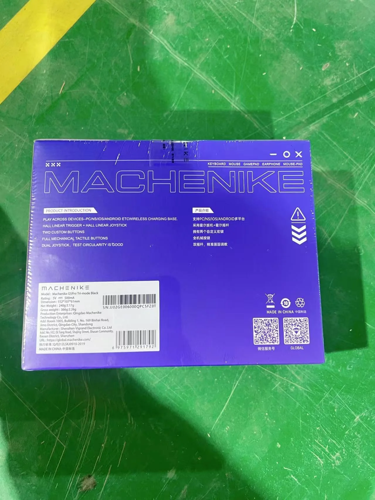 Machenike G5 Pro Wireless Controller für Windows PC,Switch,IOS&Android,RGB Lichter,PC Controller Hall Effekt Joystick&Trigger/Gyroskop (Schwarz) - Image 4