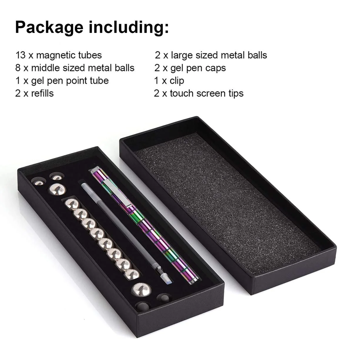 Magnetic Fidget Pen - Jet Strato Pen, Magnetischer Stift, Crushmetric Stifte Fidgi, Geschenk für Freunde (Regenbogen) - Image 2