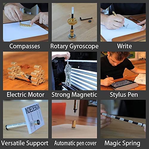 Magnetic Fidget Pen - Jet Strato Pen, Magnetischer Stift, Crushmetric Stifte Fidgi, Geschenk für Freunde (Regenbogen) - Image 5