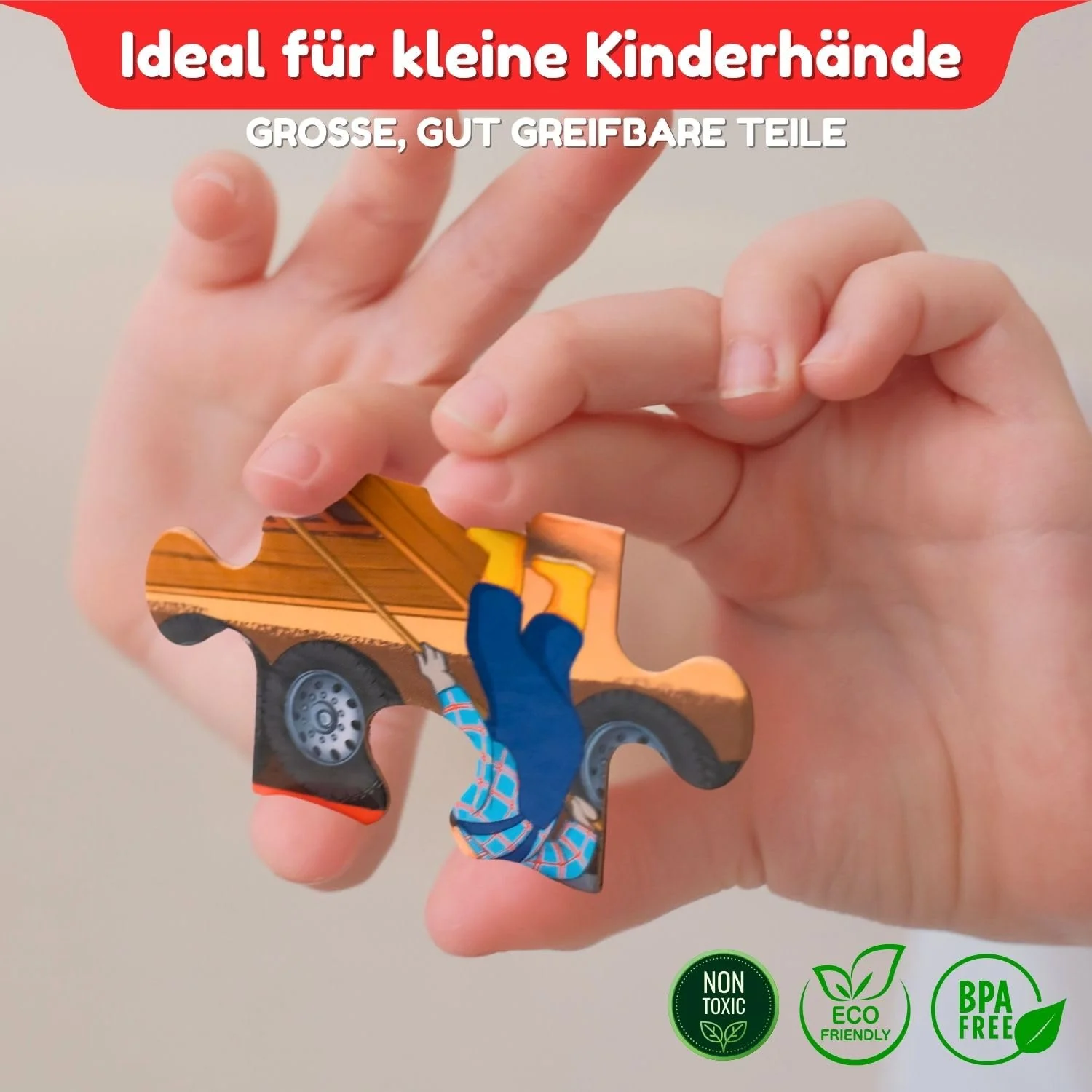 MAGNIKON Magnetpuzzle Baufahrzeuge 25 Teile, Magnet Puzzles ab 2 Jahren, Magnetische Puzzles, Beschäftigung Flugzeug Kinder, Magnetspiel, Reisespiel, Spiele für unterwegs - Image 6