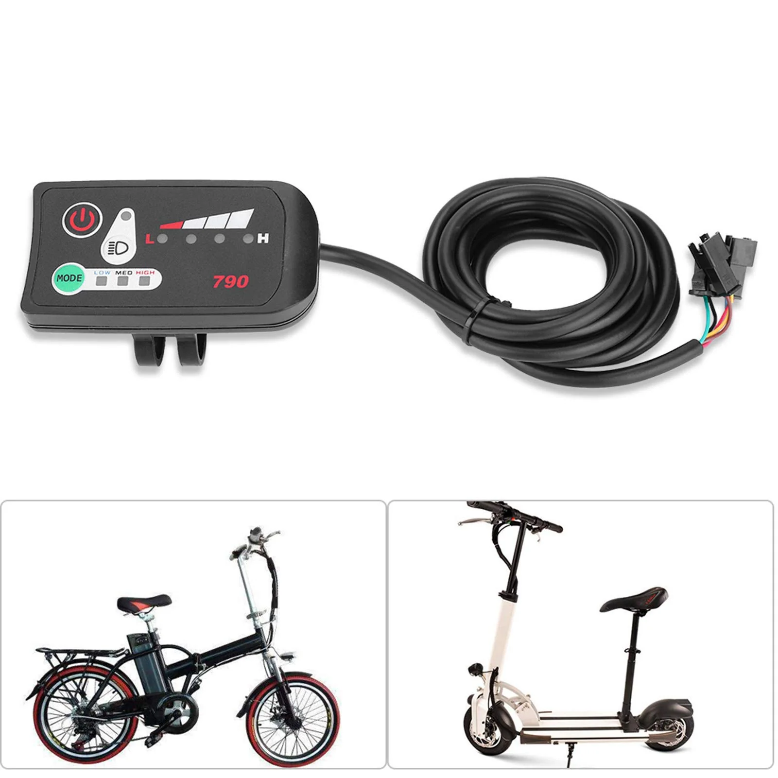 MAGT Elektrofahrrad Display, 24V E-Bike Intelligentes Bedienfeld LED880 Display Wasserdicht Fahrrad Zubehör für KT Controller(24V) - Image 3