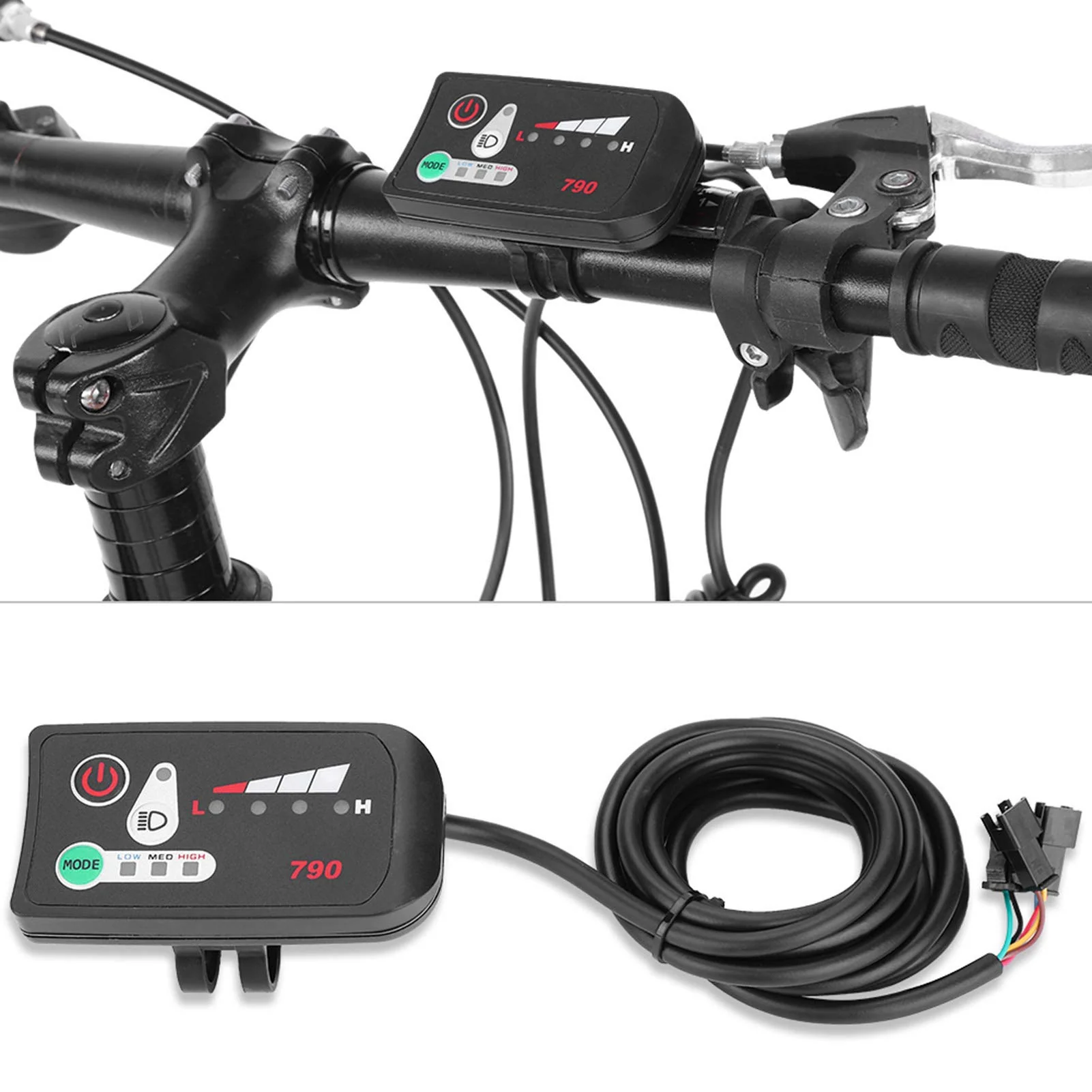 MAGT Elektrofahrrad Display, 24V E-Bike Intelligentes Bedienfeld LED880 Display Wasserdicht Fahrrad Zubehör für KT Controller(24V) - Image 7