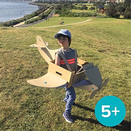 Makedo - Konstruktionsspielzeuge für Pappe, Kinderspiele ab 5, Mint-Lernspielzeug, perfekt für das kreative Spielen zu Hause - 126-teiliger Werkzeugsatz - Discover Packung - Image 4