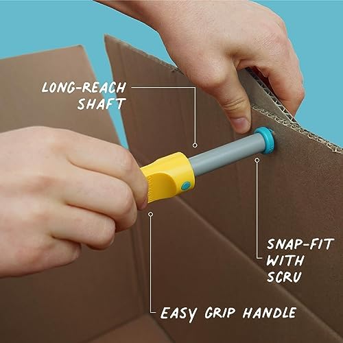 Makedo - Konstruktionsspielzeuge für Pappe, Kinderspiele ab 5, Mint-Lernspielzeug, perfekt für das kreative Spielen zu Hause - 126-teiliger Werkzeugsatz - Discover Packung - Image 5
