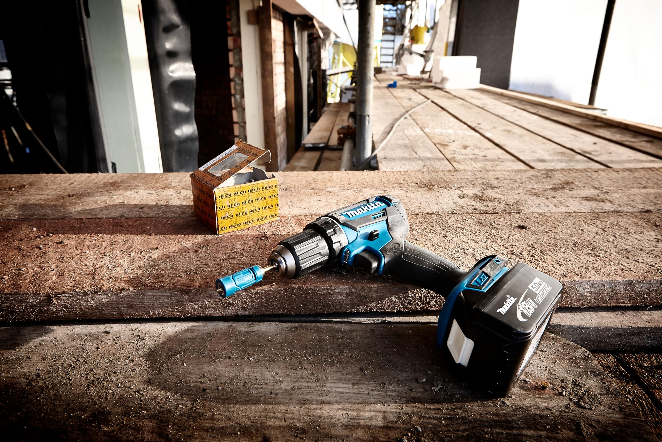 Makita DDF482RFJ Akku-Bohrschrauber 18V / 3,0 Ah, 2 Akkus + Ladegerät im MAKPAC Schwarz, Blau - Image 10