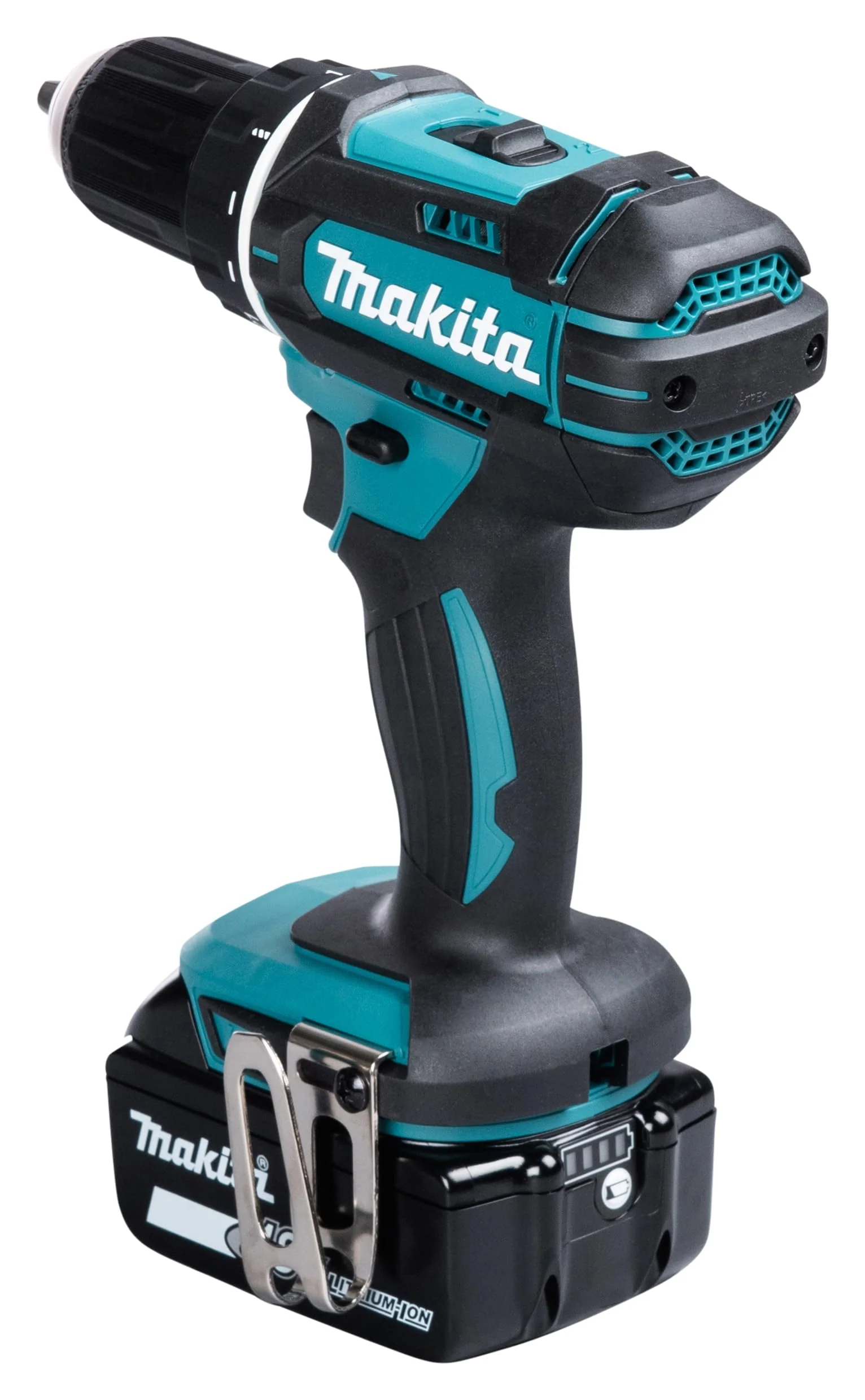 Makita DDF482RFJ Akku-Bohrschrauber 18V / 3,0 Ah, 2 Akkus + Ladegerät im MAKPAC Schwarz, Blau - Image 4