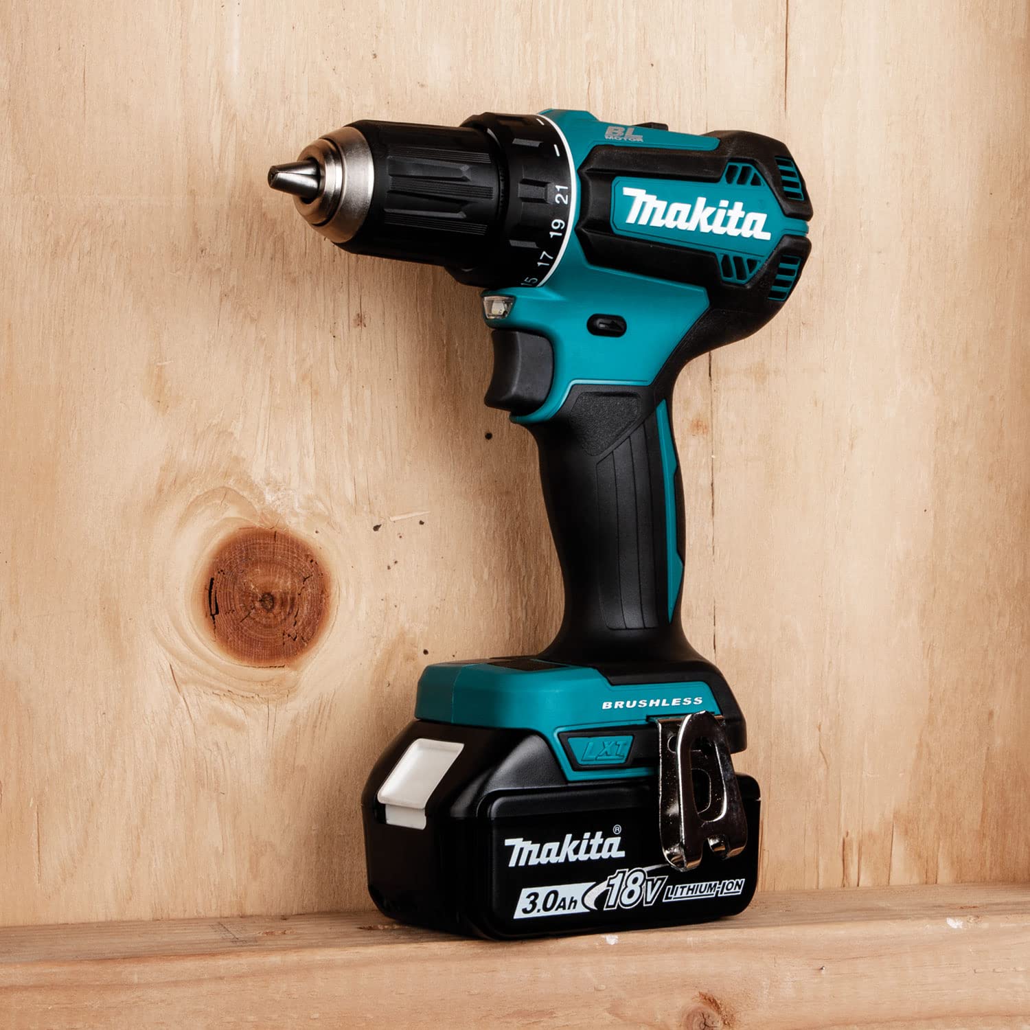 Makita DDF485Z Akku Bohrschrauber 18 V (ohne Akku, ohne Ladegerät), Blau, Silber - Image 6
