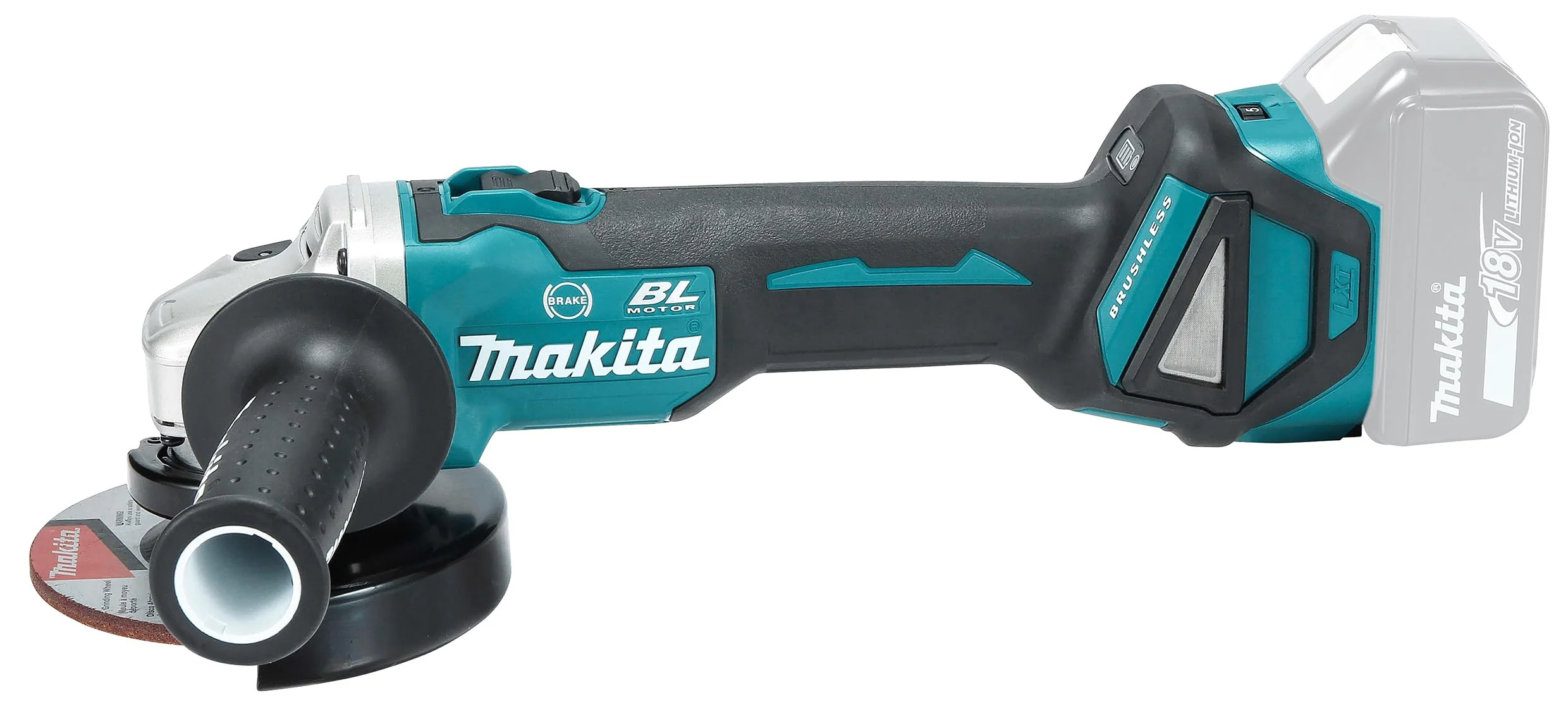Makita DGA513RTJ Akku-Winkelschleifer 18 V / 5,0 Ah, 2 Akkus + Ladegerät Im MAKPAC - Image 9
