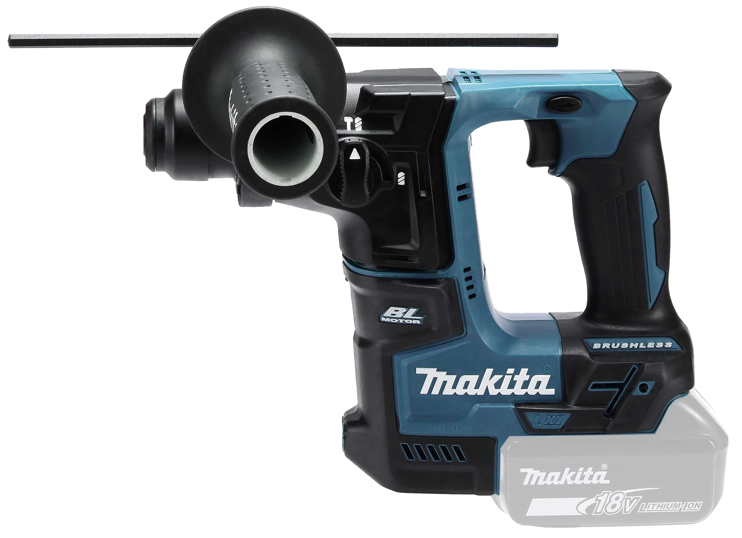 Makita DHR171RAJ Akku-Bohrhammer für SDS-PLUS 18 V / 2,0 Ah, 2 Akkus + Ladegerät im MAKPAC, Schwarz, mit 2x Akku 2,0 Ah - Image 7
