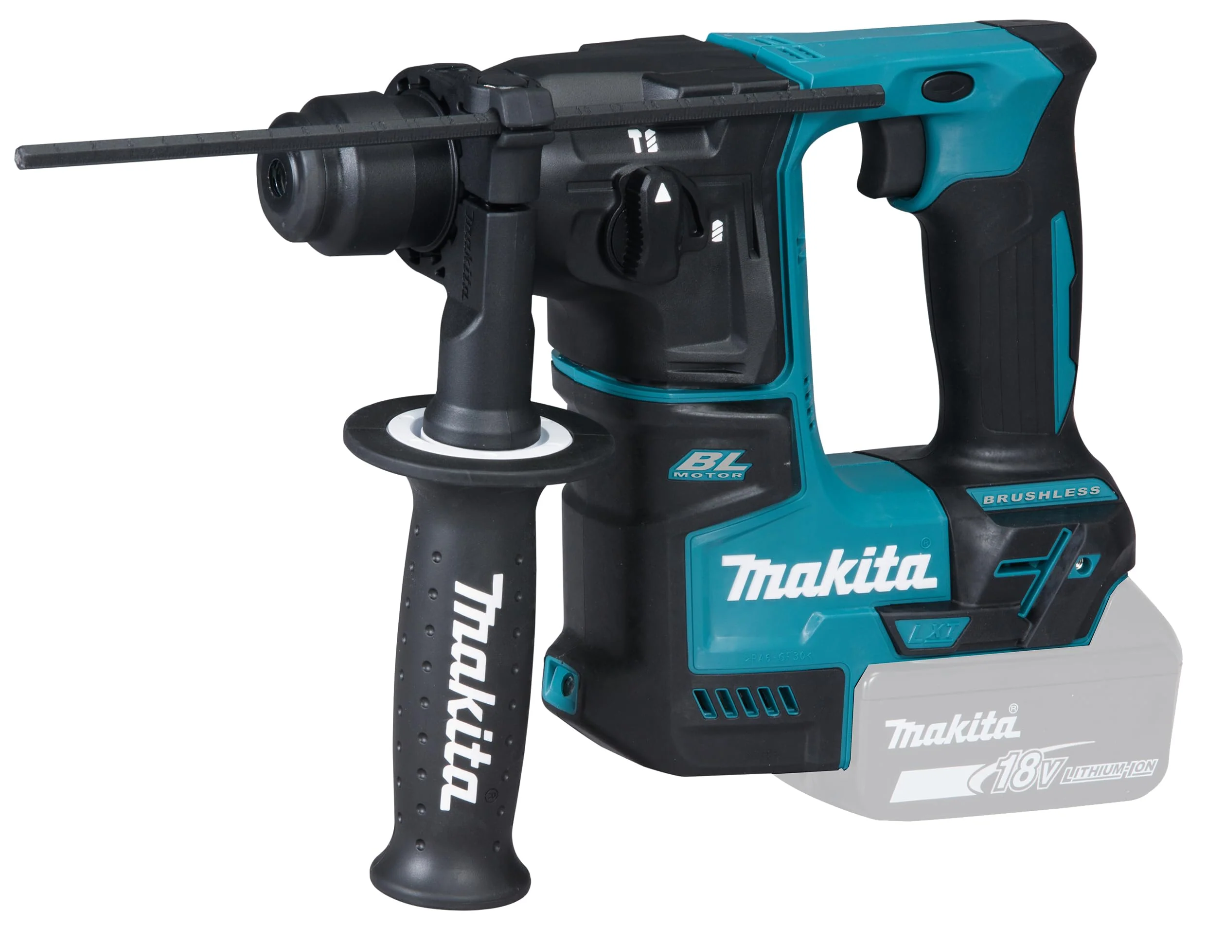 Makita DHR171RAJ Akku-Bohrhammer für SDS-PLUS 18 V / 2,0 Ah, 2 Akkus + Ladegerät im MAKPAC, Schwarz, mit 2x Akku 2,0 Ah - Image 9