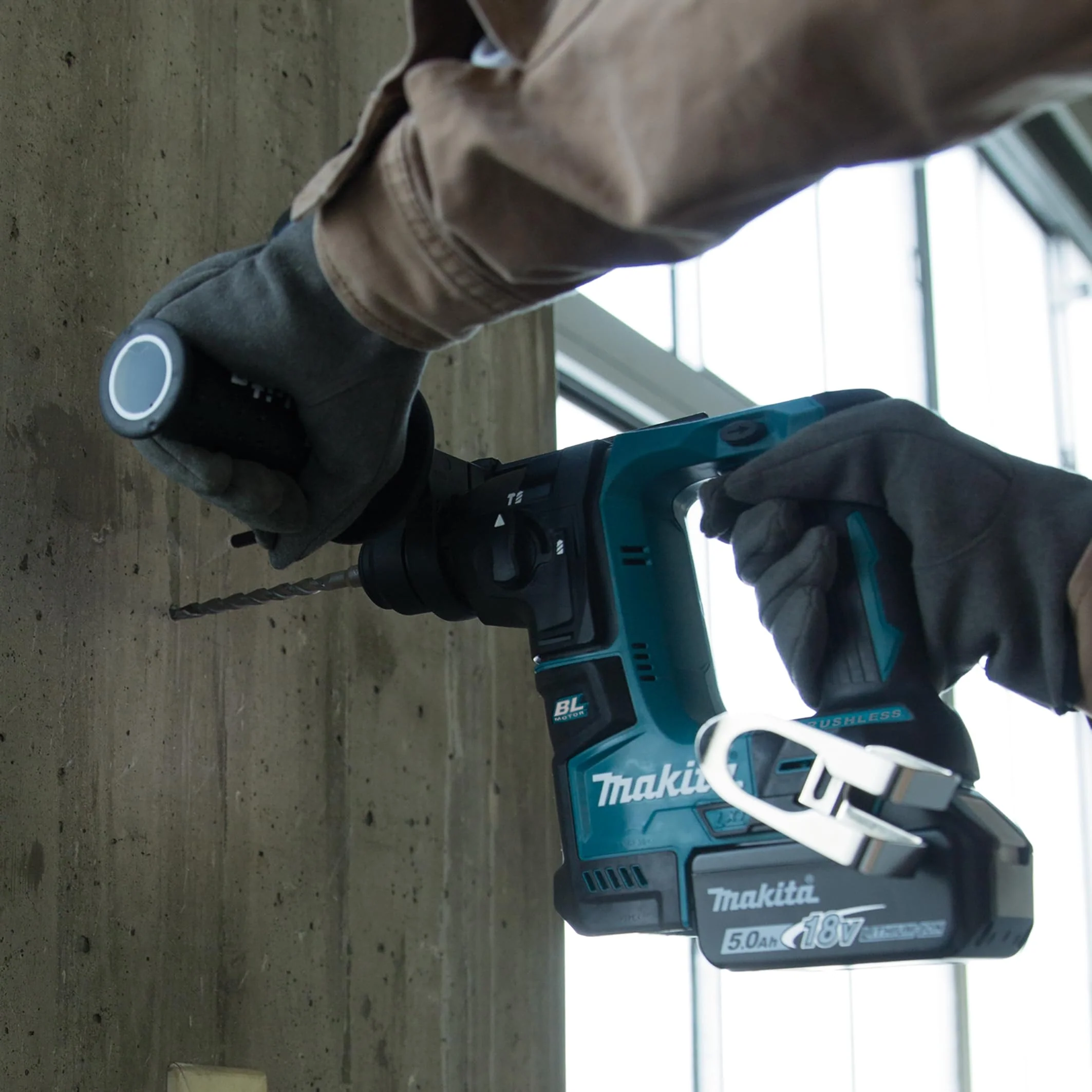 Makita DHR171RAX3 Akku-Bohrhammer für SDS-PLUS 18V / 2,0 Ah, 2 Akkus + Ladegerät + Zubehör im Transportkoffer - Image 5