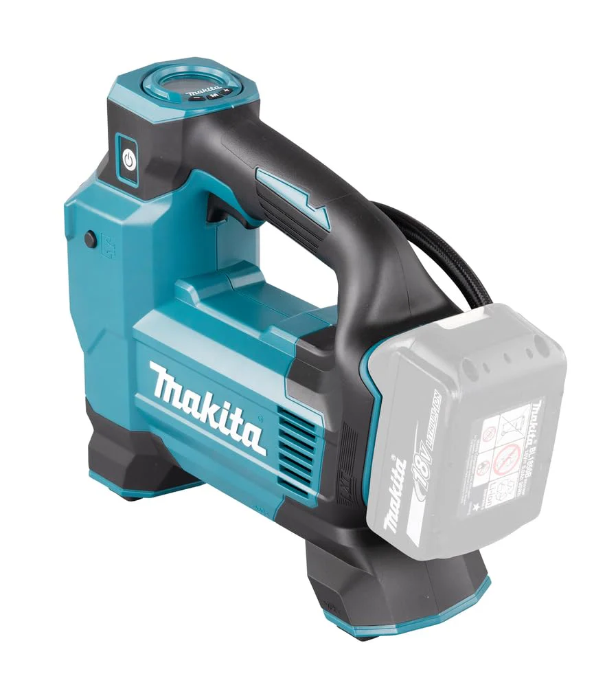 Makita DMP181Z Akku-Kompressor 11,1 bar 18V (ohne Akku, ohne Ladegerät), Petrol - Image 9
