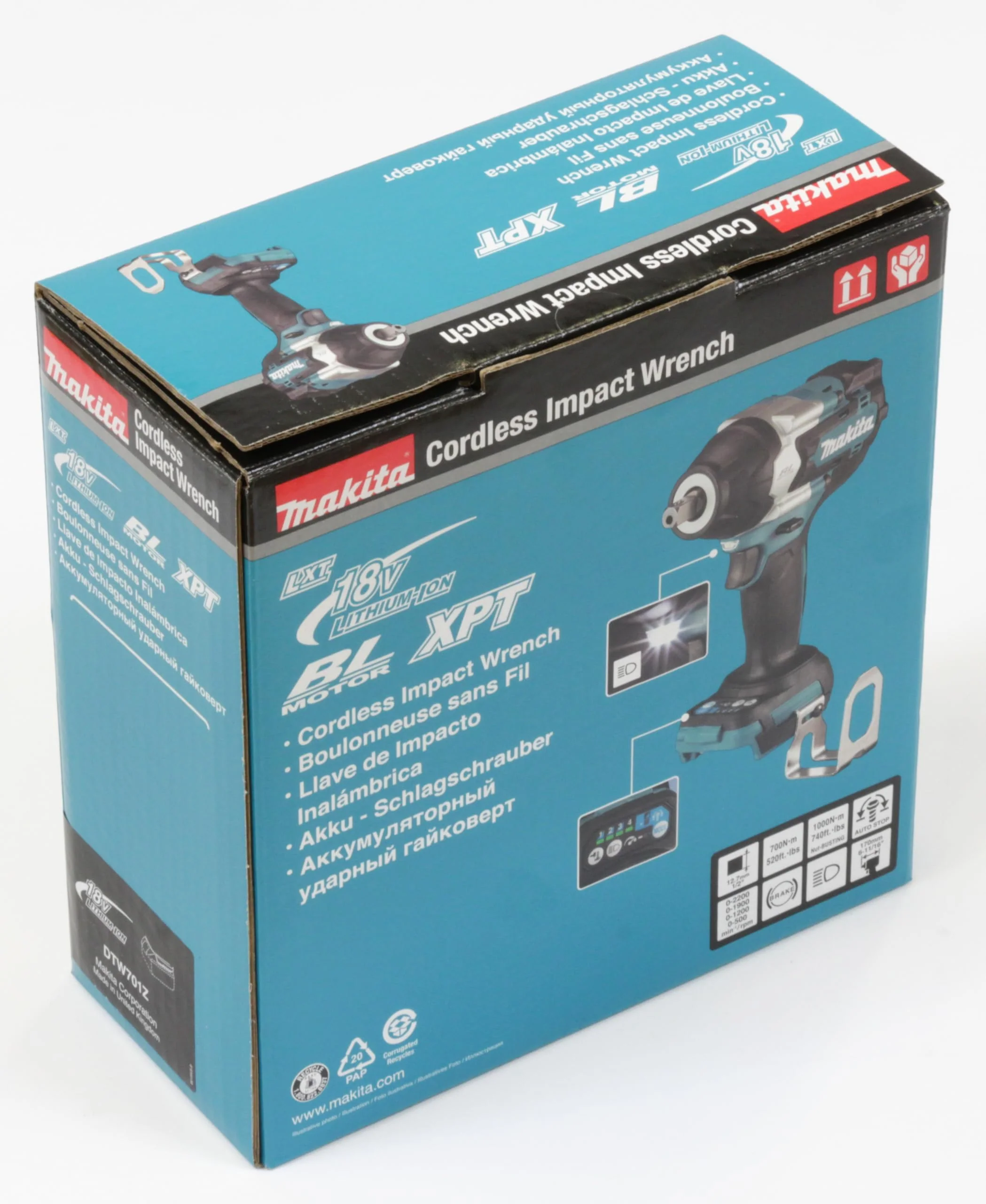 Makita DTW701Z Akku-Schlagschrauber 18 V (ohne Akku, ohne Ladegerät) - Image 7