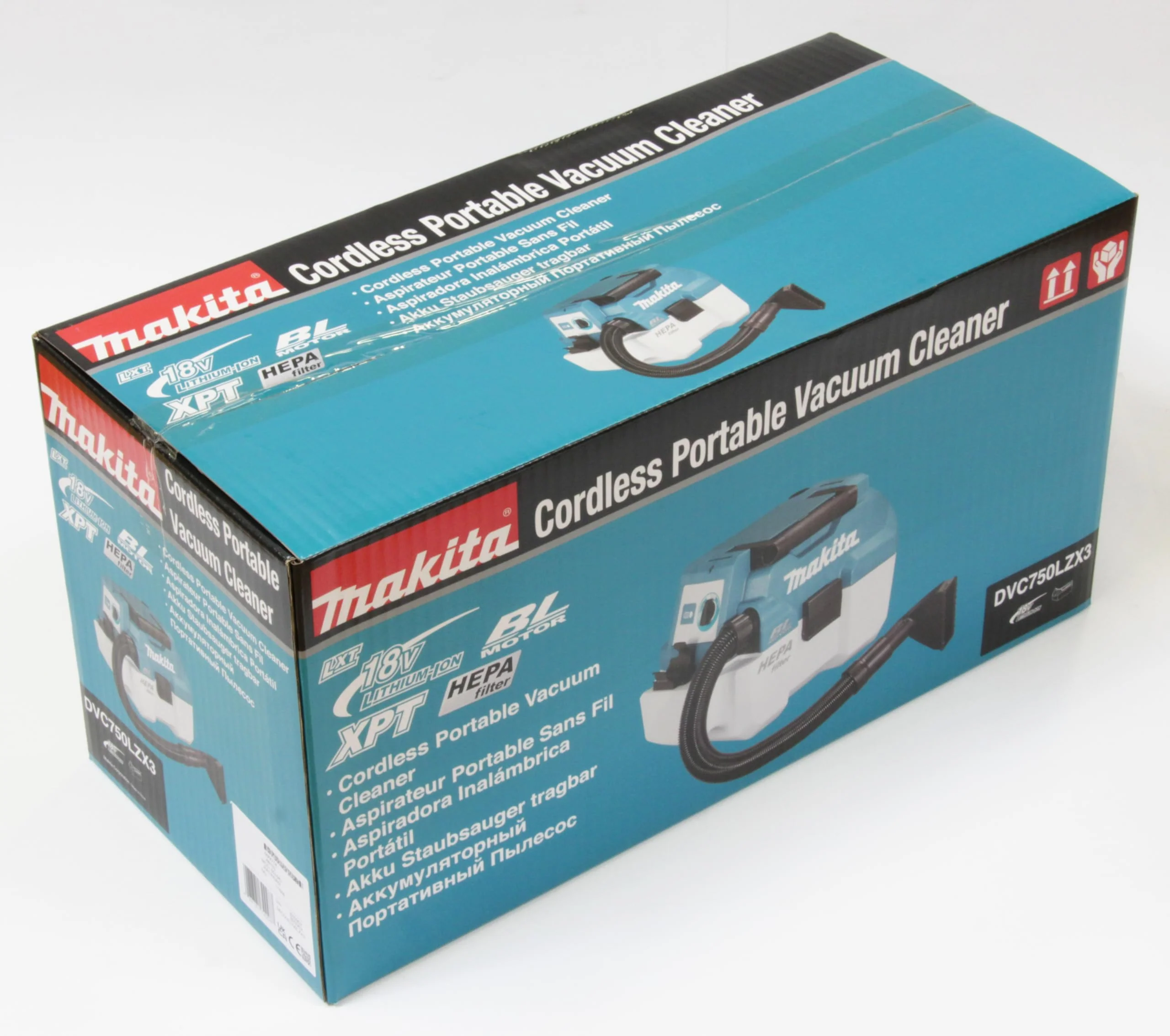 Makita DVC750LZX3 Akku-Staubsauger 18 V (ohne Akku, Ohne Ladegerät)