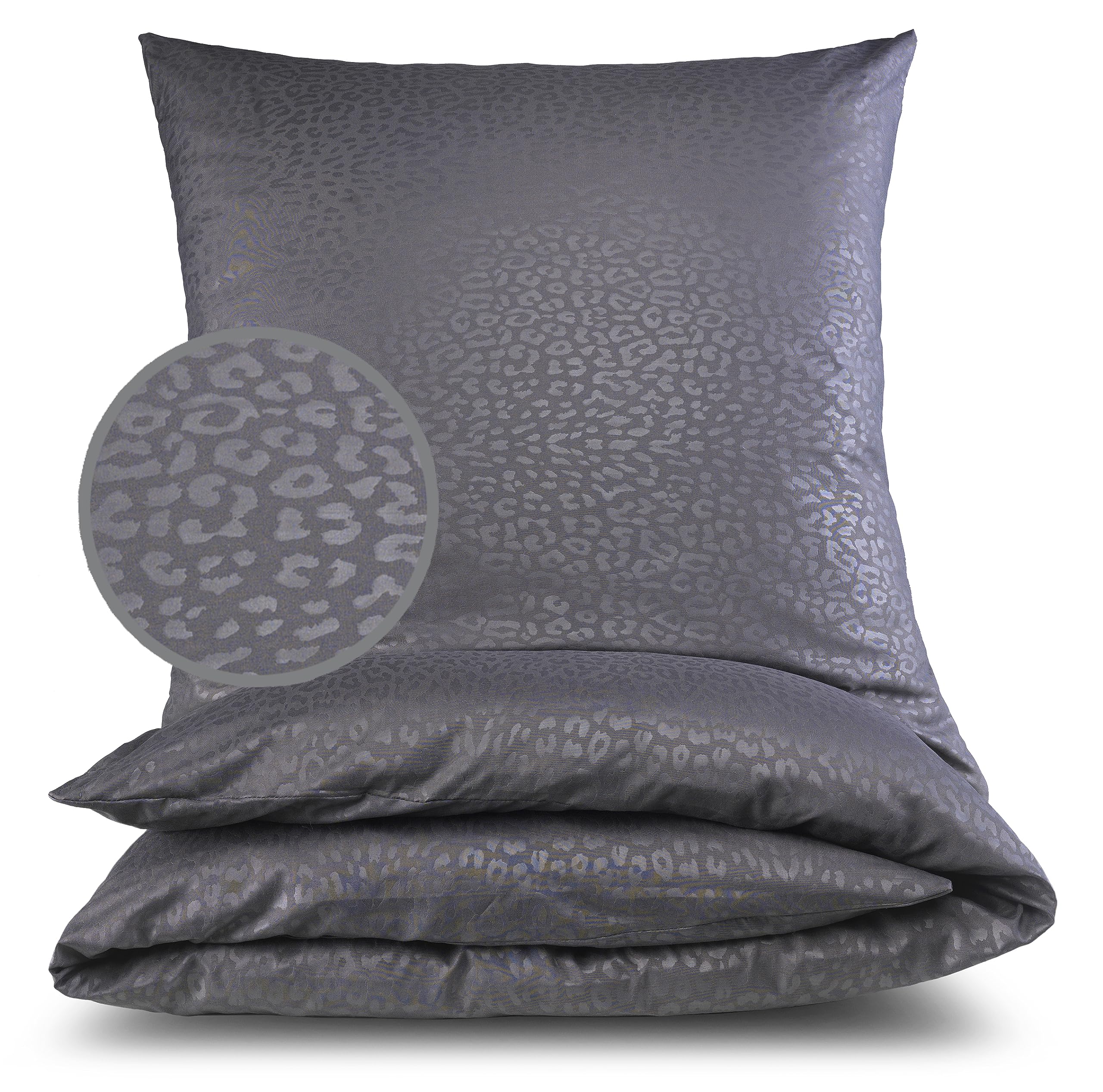 MALIKA® Bettwäsche Prägedruck 135x200 4 teilig | ÖkoTex Zertifiziert & für Allergiker geeignet |Bettwäsche Set mit je 2 Bettbezügen 135 x 200 & 2 Kissenbezügen 80x80 - Image 6