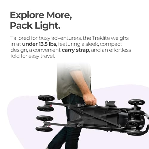 MAMA & BABY Trek Lite Regenschirm-Kinderwagen – kompakt zusammenklappbar, Multi-Positionen-Neigung, Reise-Kinderwagen mit Tragegurt, großem Stauraum und Getränkehalter - Image 8