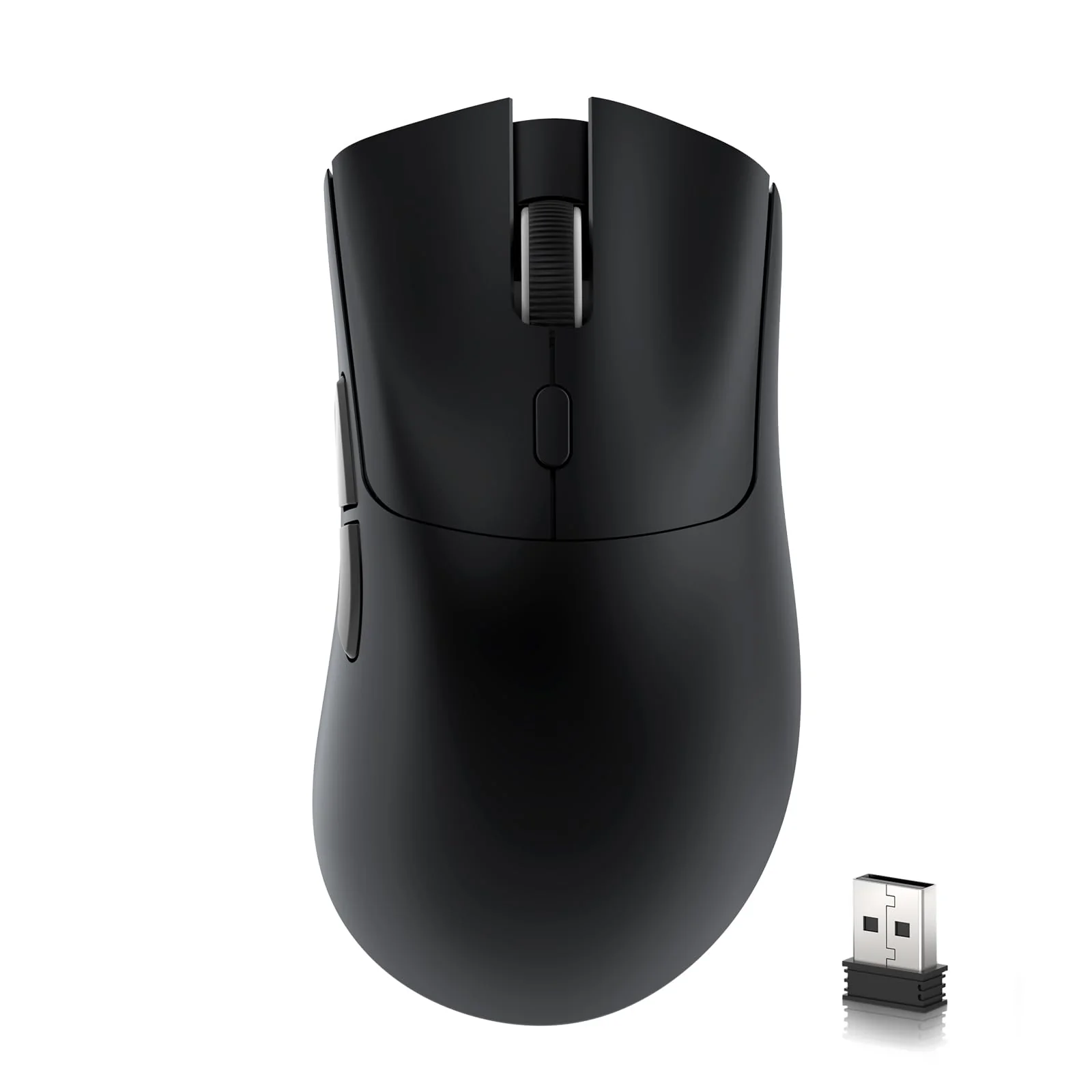 MAMBASNAKE × Attack Shark R1 59 g leichte kabellose Tri-Mode-Gaming-Maus, 2,4 GHz/Bluetooth/Kabelverbindung, 5 programmierbare Tasten, 6 einstellbare DPI bis zu 18000, PixArt PAW3311– Schwarz - Image 2