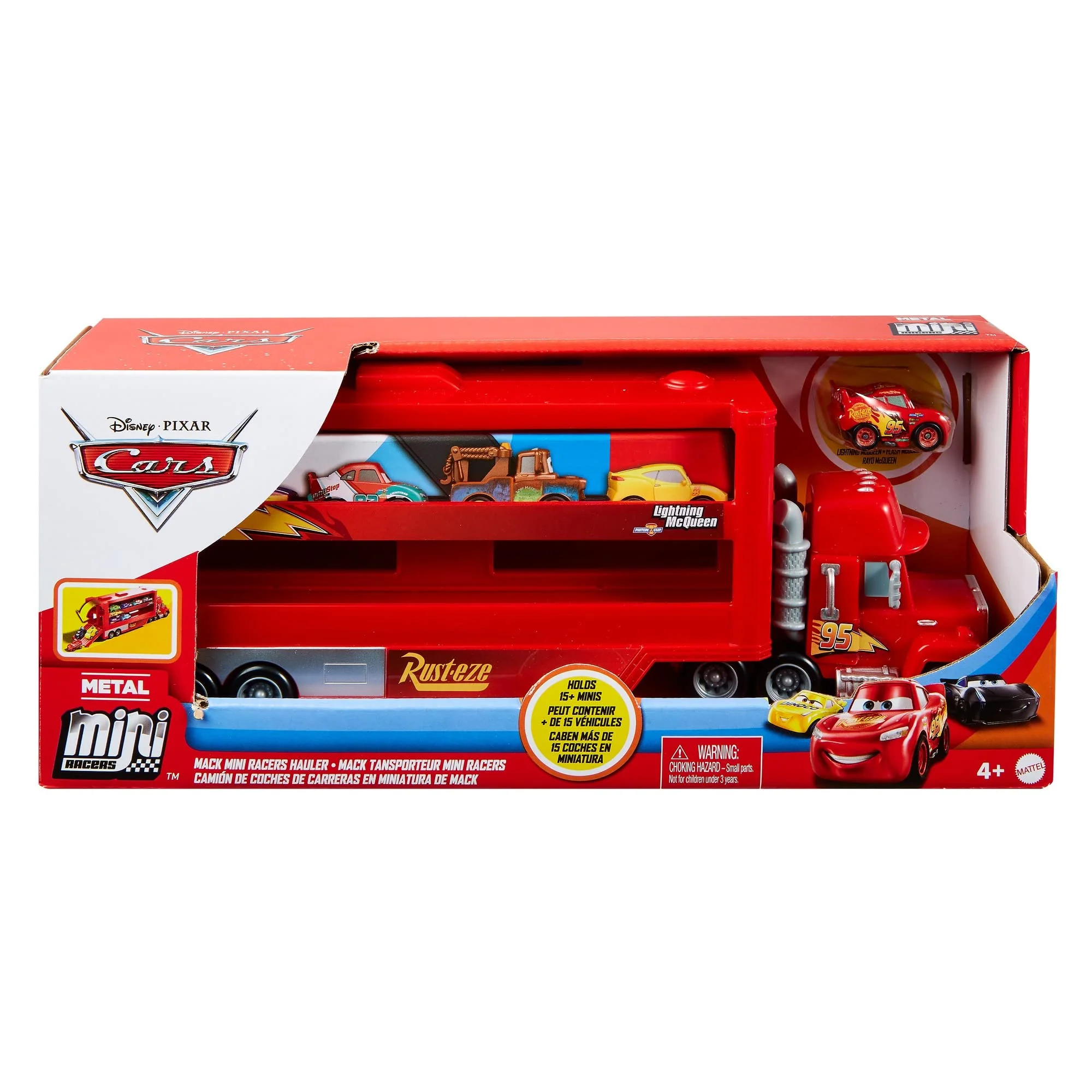 Mattel Disney Pixar Cars - Mini Racer Transporter Sortiment mit Mini Fahrzeug, Spielzeug ab 4+ Jahren GNW34 - Image 4