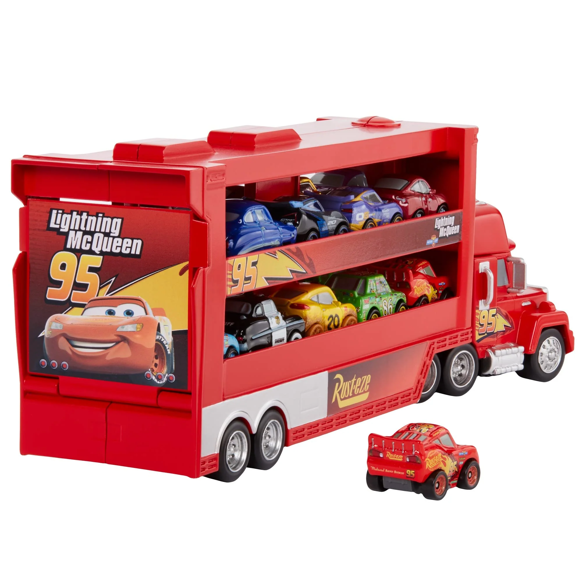 Mattel Disney Pixar Cars - Mini Racer Transporter Sortiment mit Mini Fahrzeug, Spielzeug ab 4+ Jahren GNW34 - Image 5