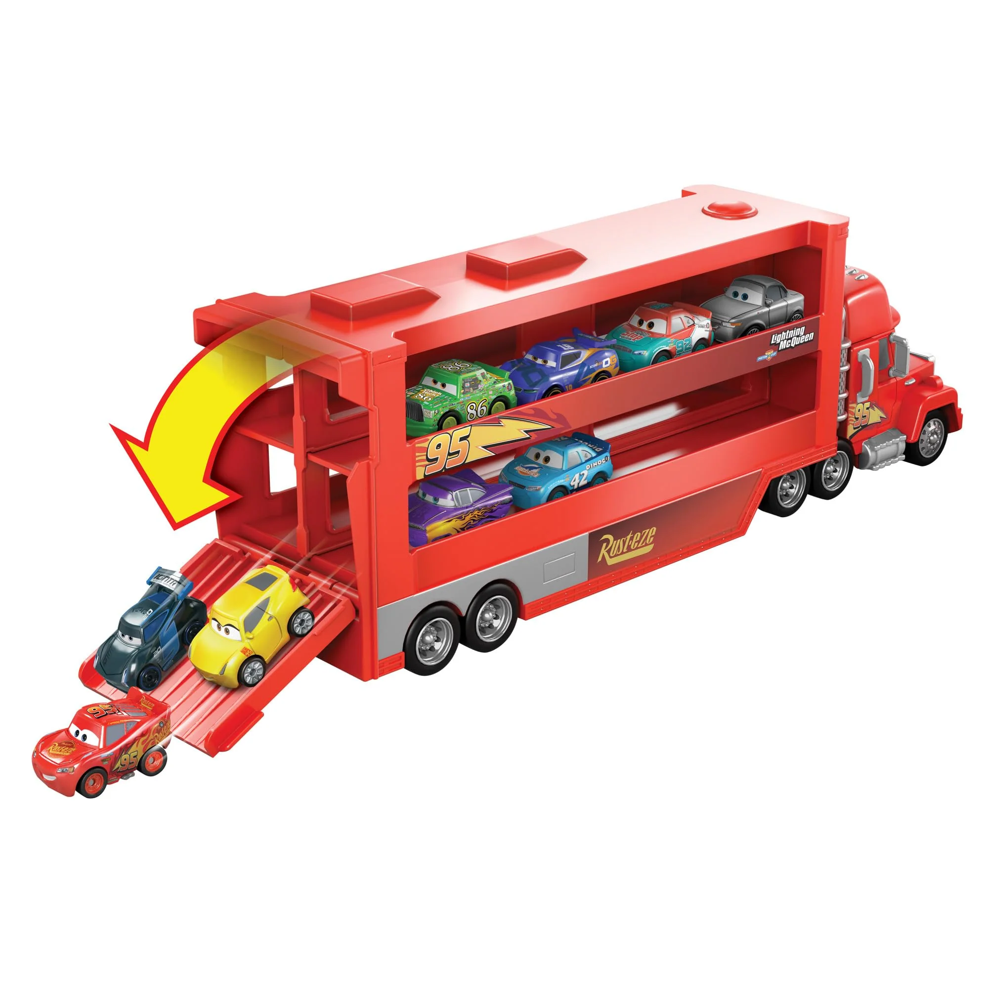 Mattel Disney Pixar Cars - Mini Racer Transporter Sortiment mit Mini Fahrzeug, Spielzeug ab 4+ Jahren GNW34 - Image 8