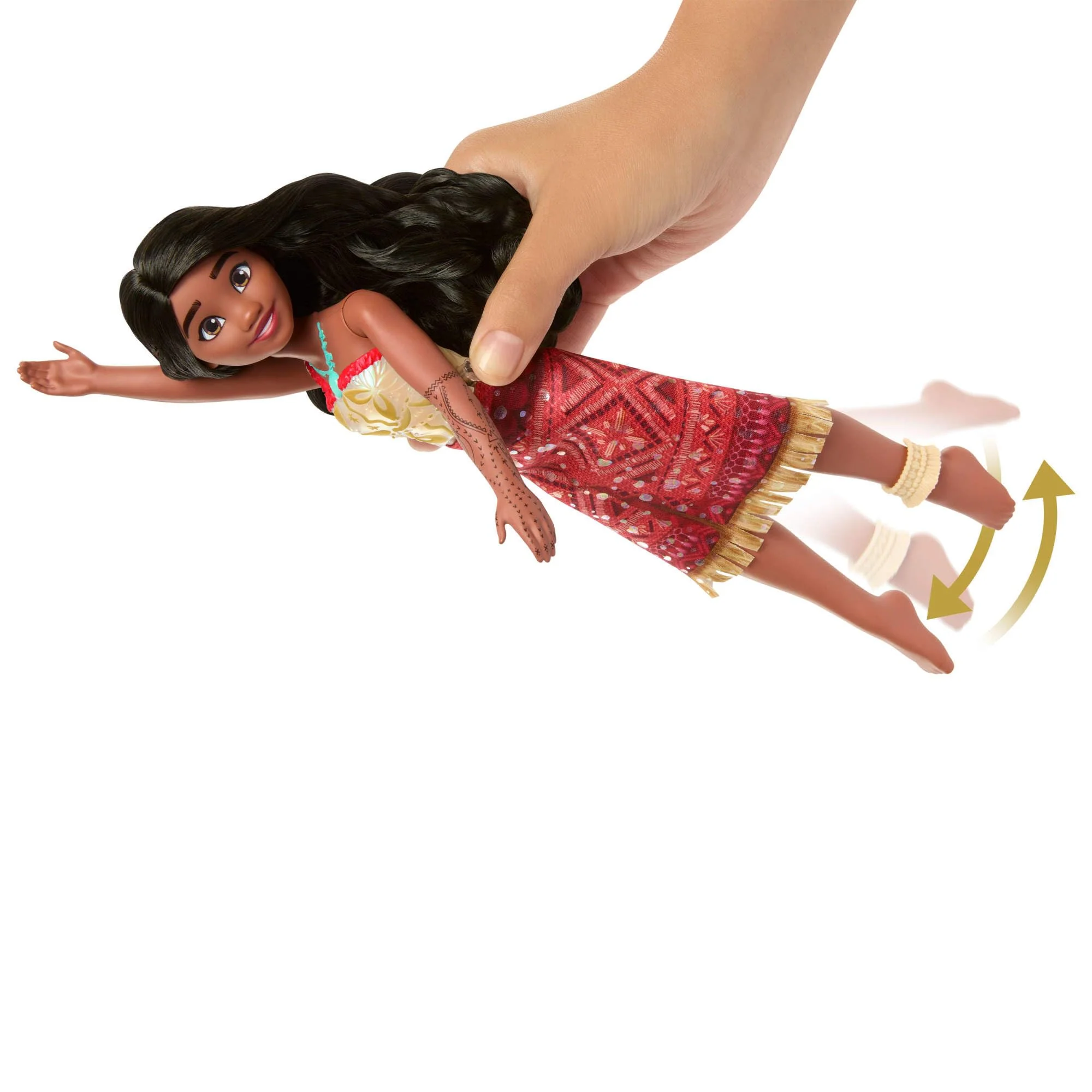 Mattel Spielzeuge aus Disney Vaiana 2, schwimmende Tautai Vaiana-Modepuppe mit 2 Zubehörteilen, Oberteil mit Farbwechsel und Beine für Schwimmbewegungen, vom Film inspiriert, JFF09 - Image 5