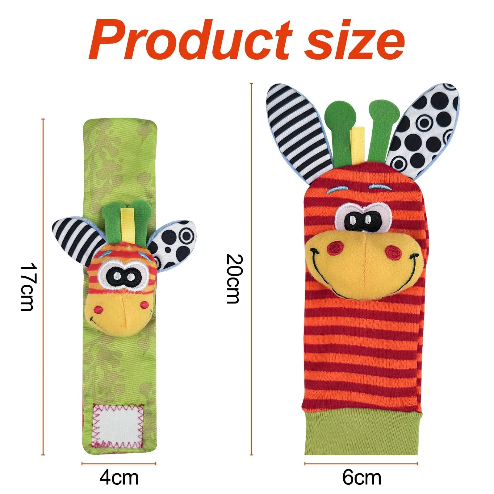 Maxentico Neugeborenen Spielzeug, Rasselsocken, Spielzeug Handgelenk, Socken Spielen, Rasseln Spielzeug Handgelenk und Socken, Handgelenk Rassel Baby, Handrassel für Neugeborene für 0-12 Monate - Image 7