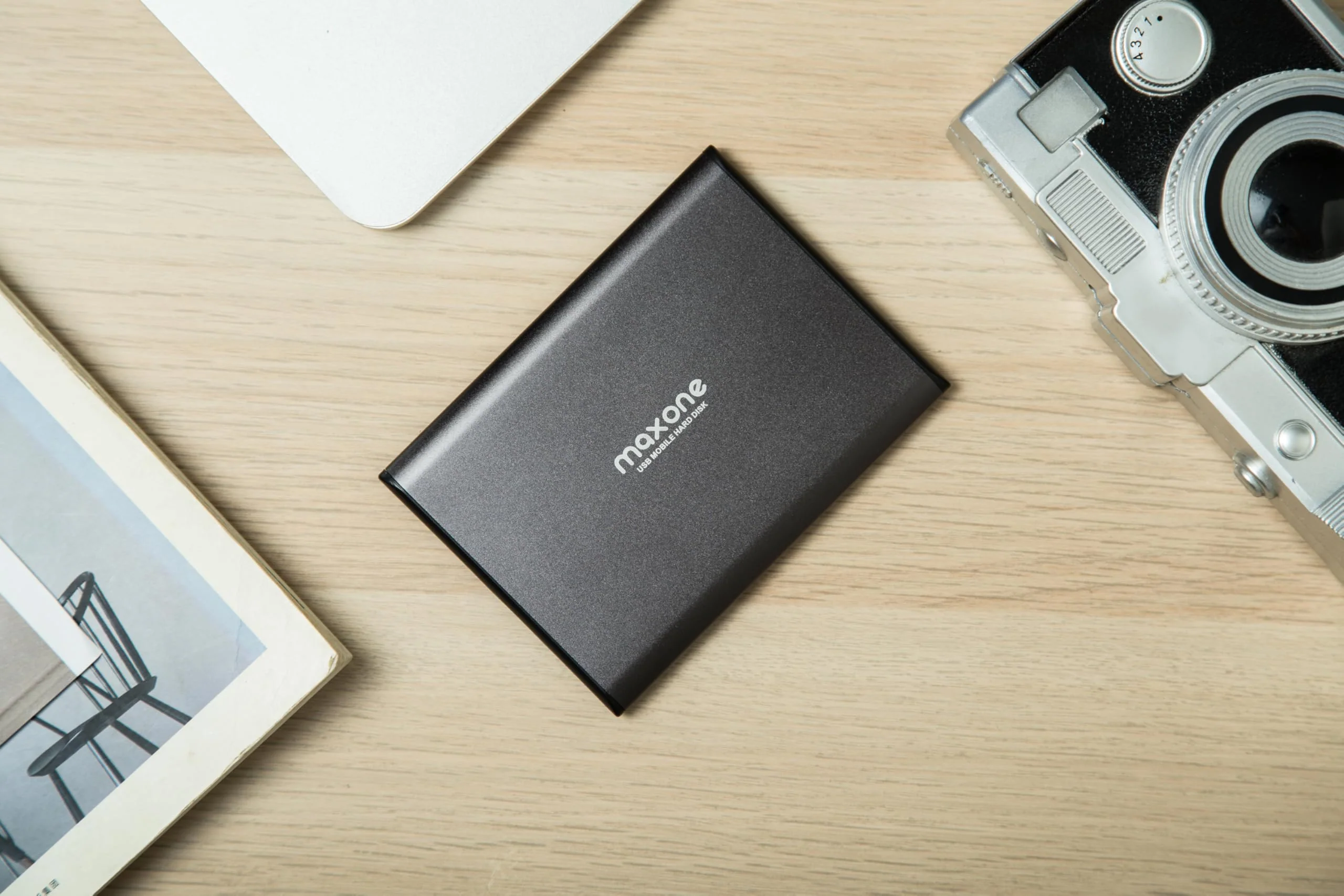 Maxone Externe Festplatte 320GB 2,5 Zoll Tragbare USB Festplatten External Hard Drive USB 3.0 Backups HDD für TV,PC,Mac,MacBook, Chromebook, Wii u, Laptop,Desktop,Windows(320GB, Grey) - Image 2