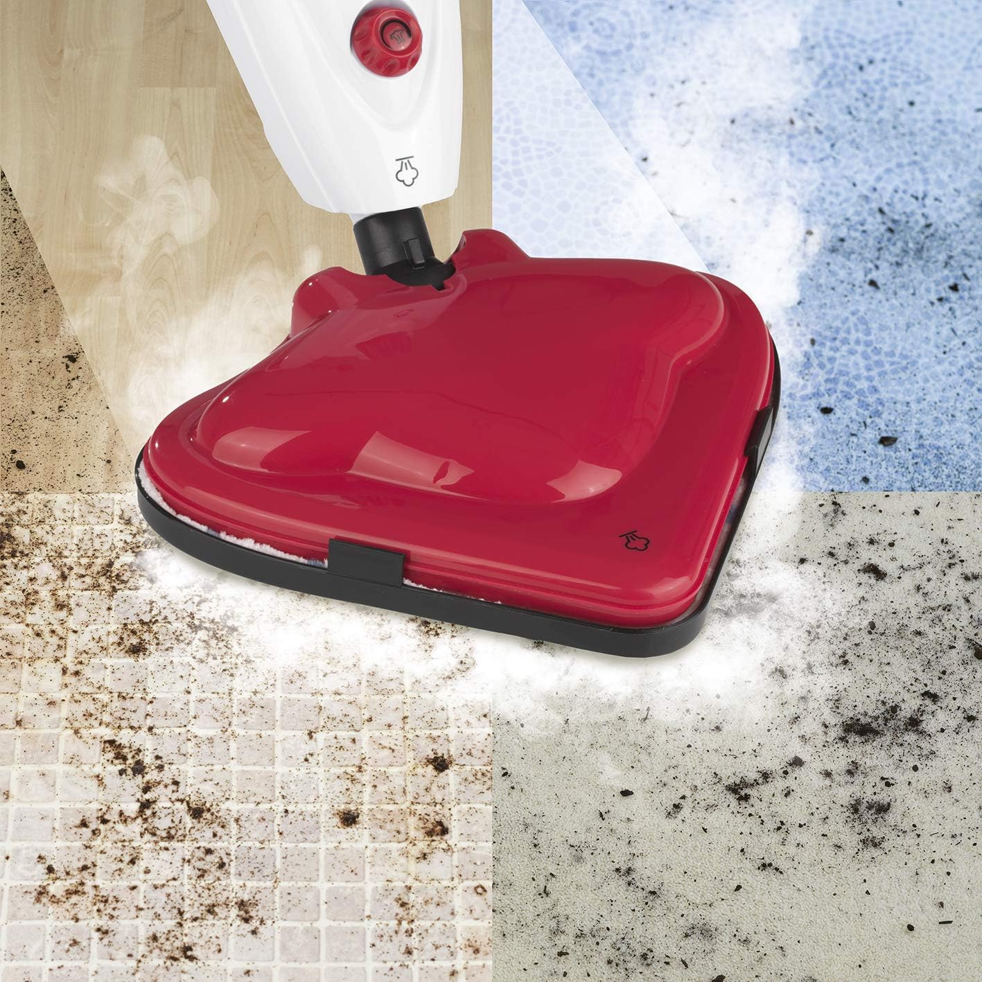 MAXXMEE Dampfreiniger Erwachsene-Unisex Rot, Weiß - Image 10