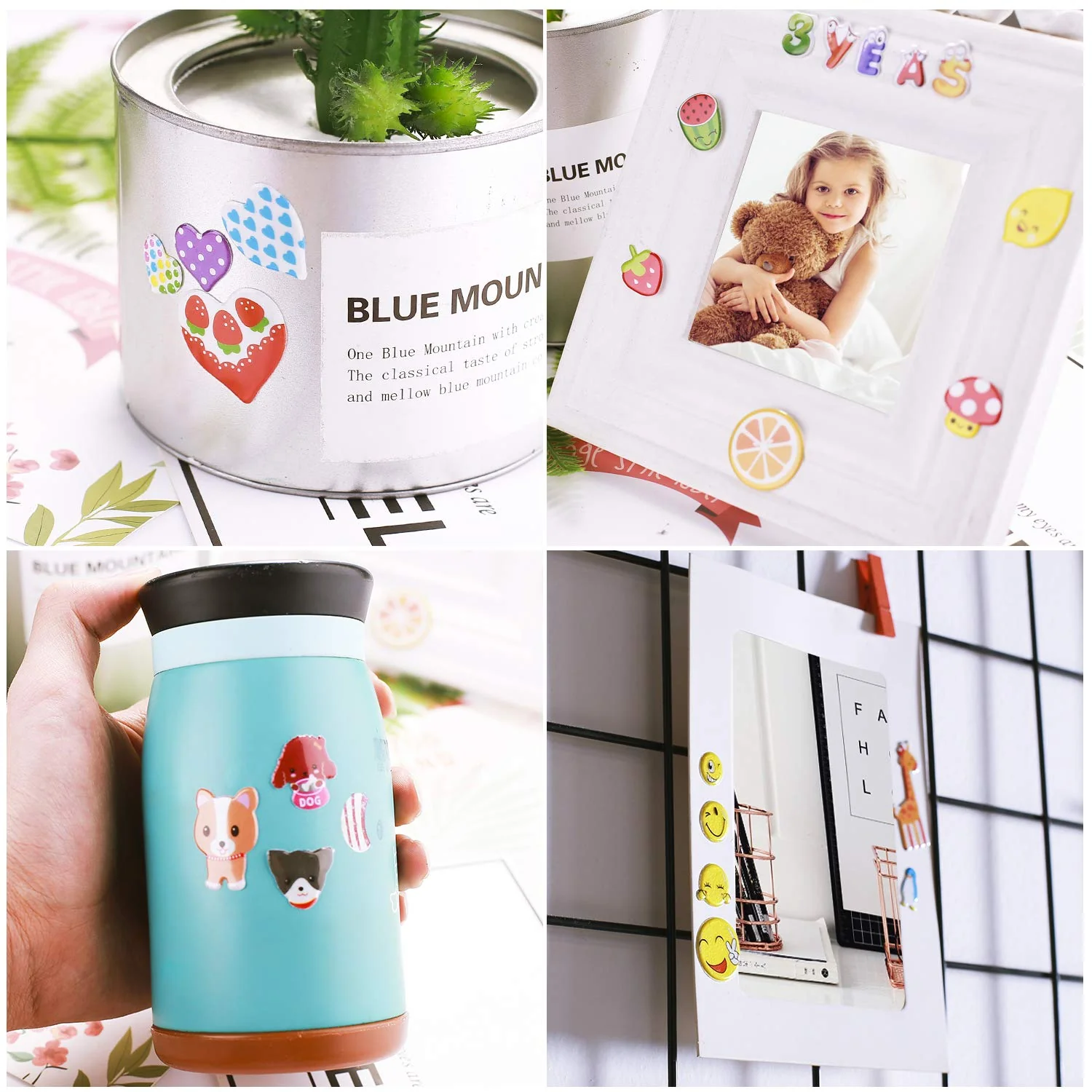 Meafeng® 3D Aufkleber für Kinder Kleinkinder Lebhaft Relief Kinder 24 Verschiedene Blätter über 600+ Farbig Aufkleber 3D für Jungen Mädchen Lehrer, inkl. Zahlen Buchstaben Dinosaurier Autos usw - Image 2