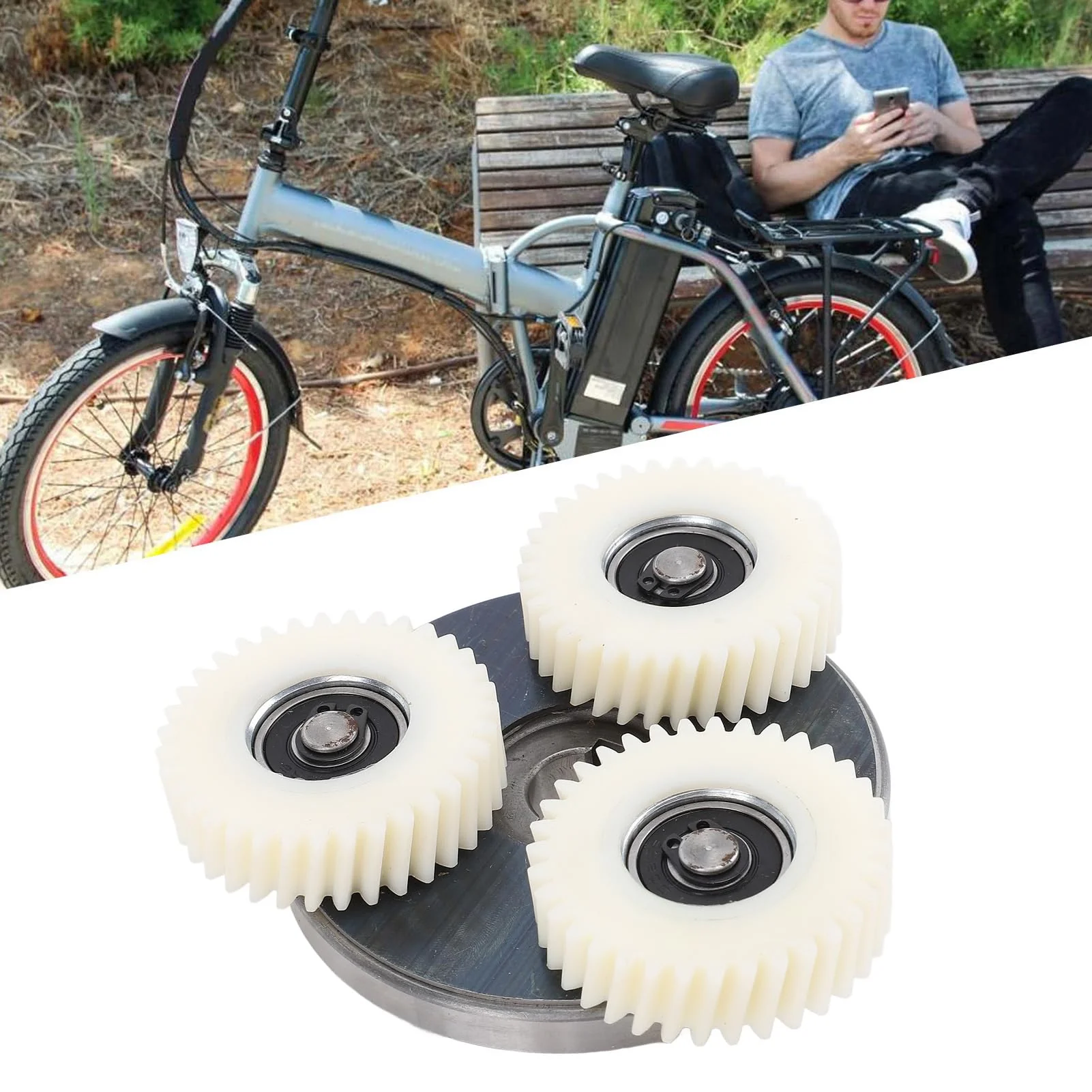 MechKit Elektrofahrrad Motor Zahnrad Kupplung Kit, 3 Stück Nylon 36T Planetengetriebe mit 88mm Kupplung für Bafang 500 bis 750W Motor - Image 8
