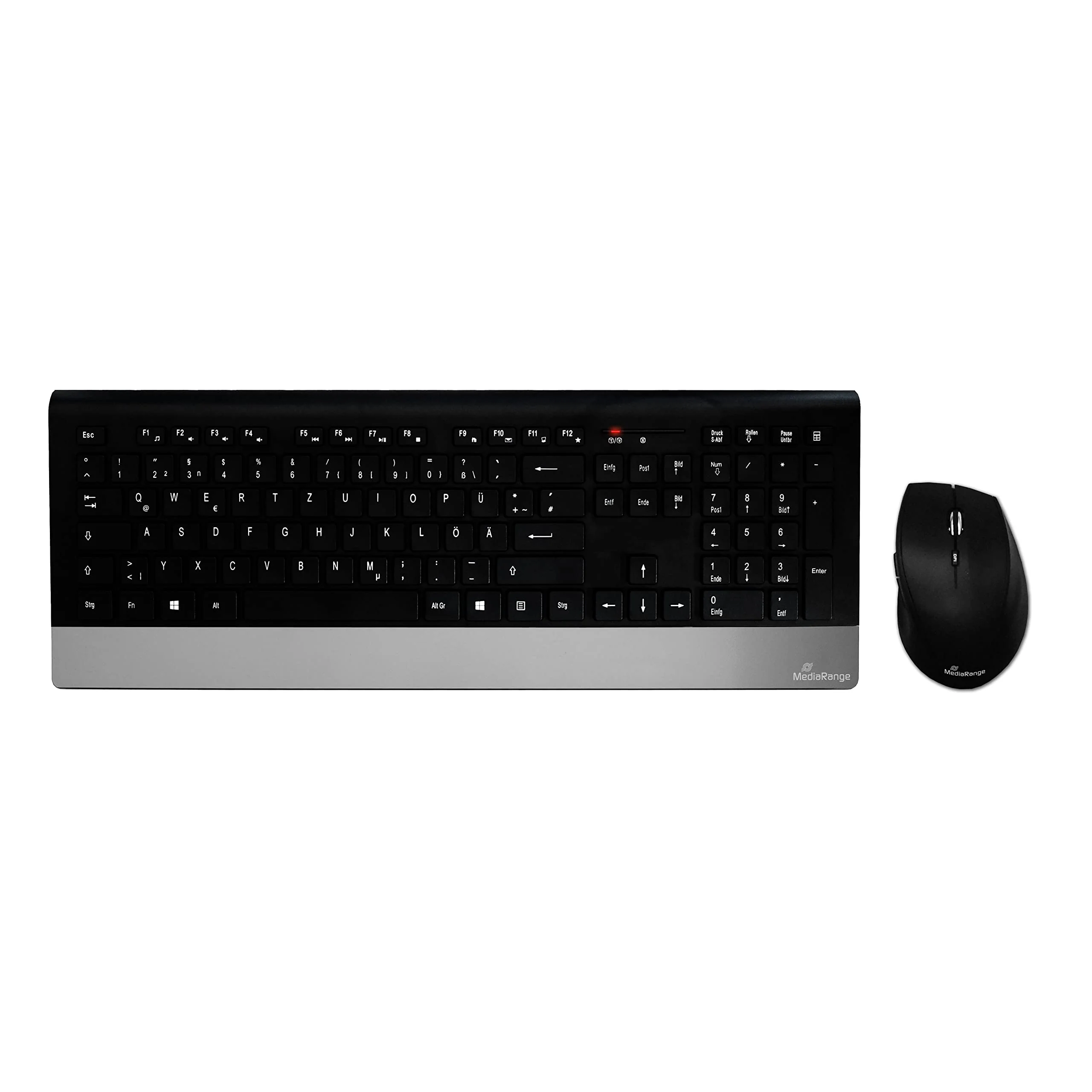 MediaRange Funk-Tastatur- und Maus-Set, Highline Serie, QWERTZ, schwarz/silber - Image 6