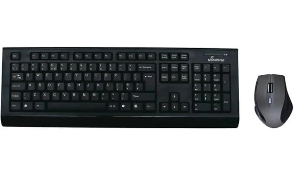 MediaRange Funk-Tastatur- und Maus-Set, QWERTY (UK), schwarz/grau - Image 4