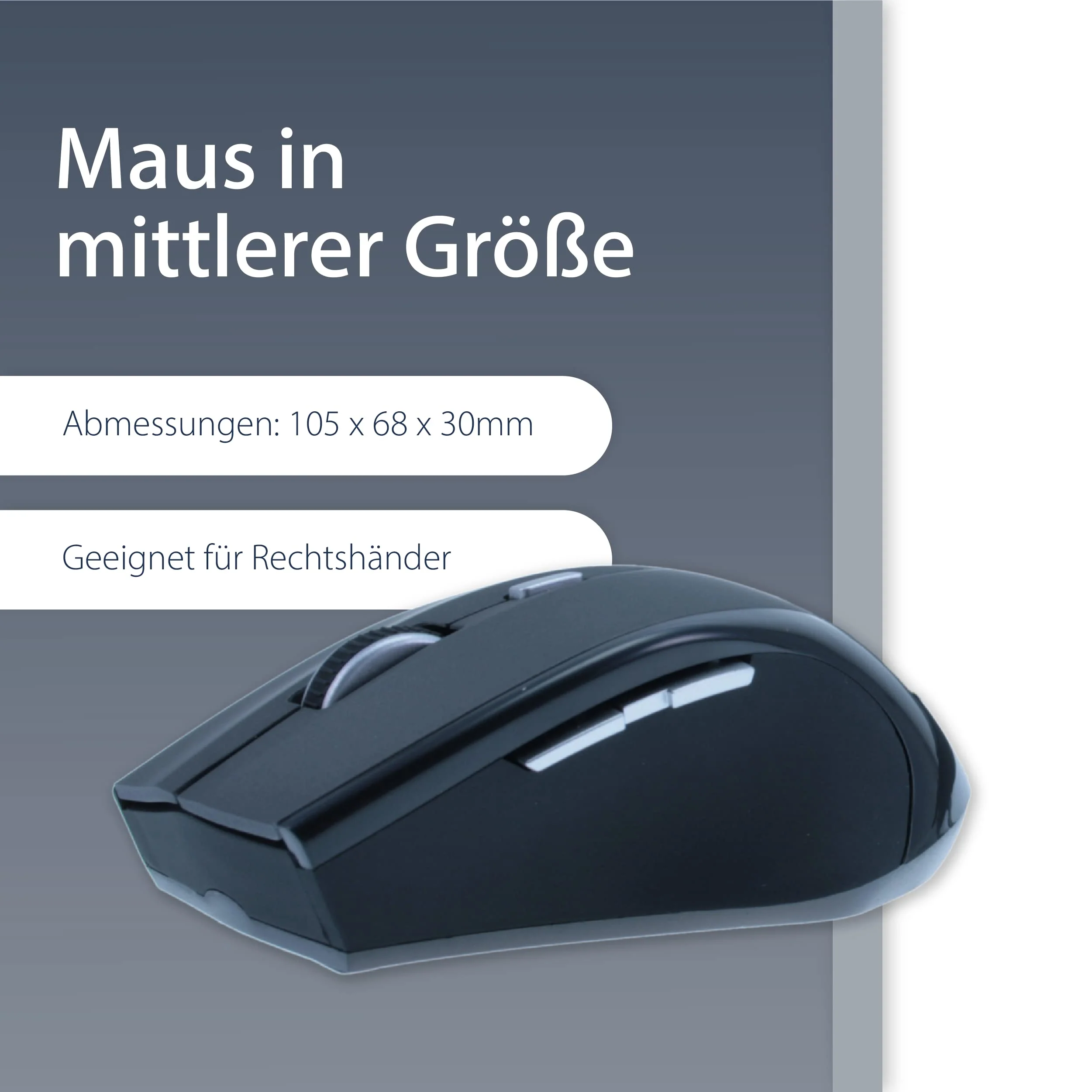 MediaRange Funk-Tastatur- und Maus-Set, QWERTY (UK), schwarz/grau - Image 6