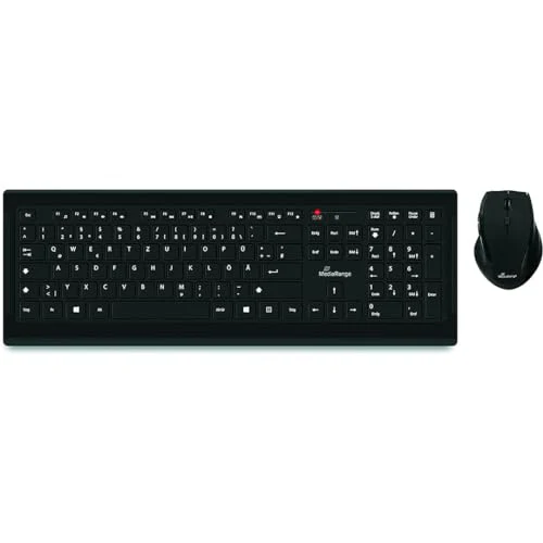 MediaRange Funk-Tastatur und optische 5 Tasten Funk-Maus Set, AZERTY (FR), schwarz - Image 5