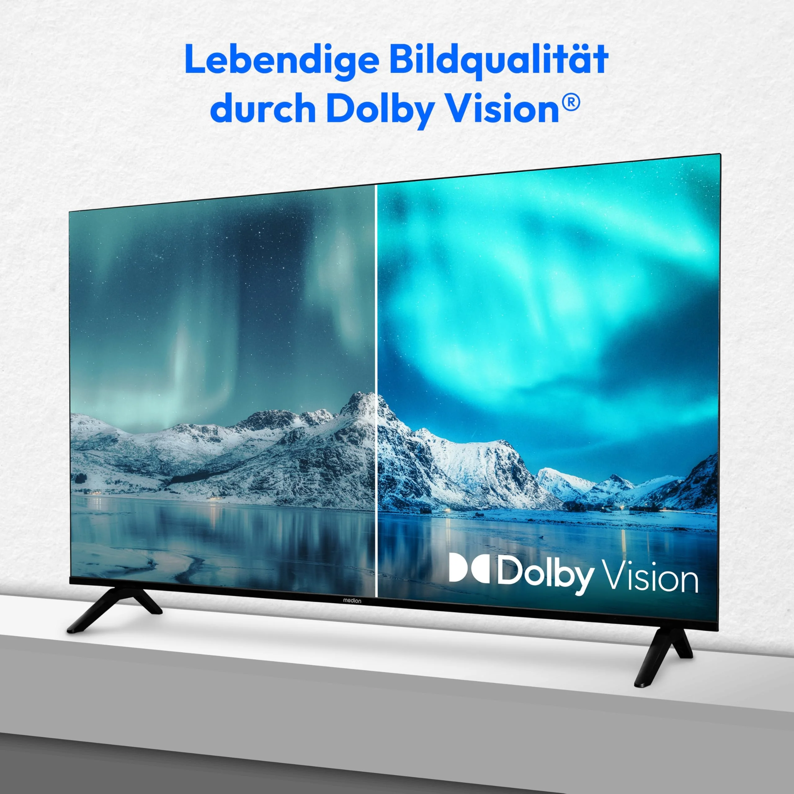MEDION 108 cm (43 Zoll) Ultra HD Fernseher (Smart-TV, Dolby Vision HDR, Prime Video, Disney+, DAZN, Paramount+, Dolby Atmos, VIDAA Store, HbbTV, PVR, Bluetooth, MD 843301) - Image 7
