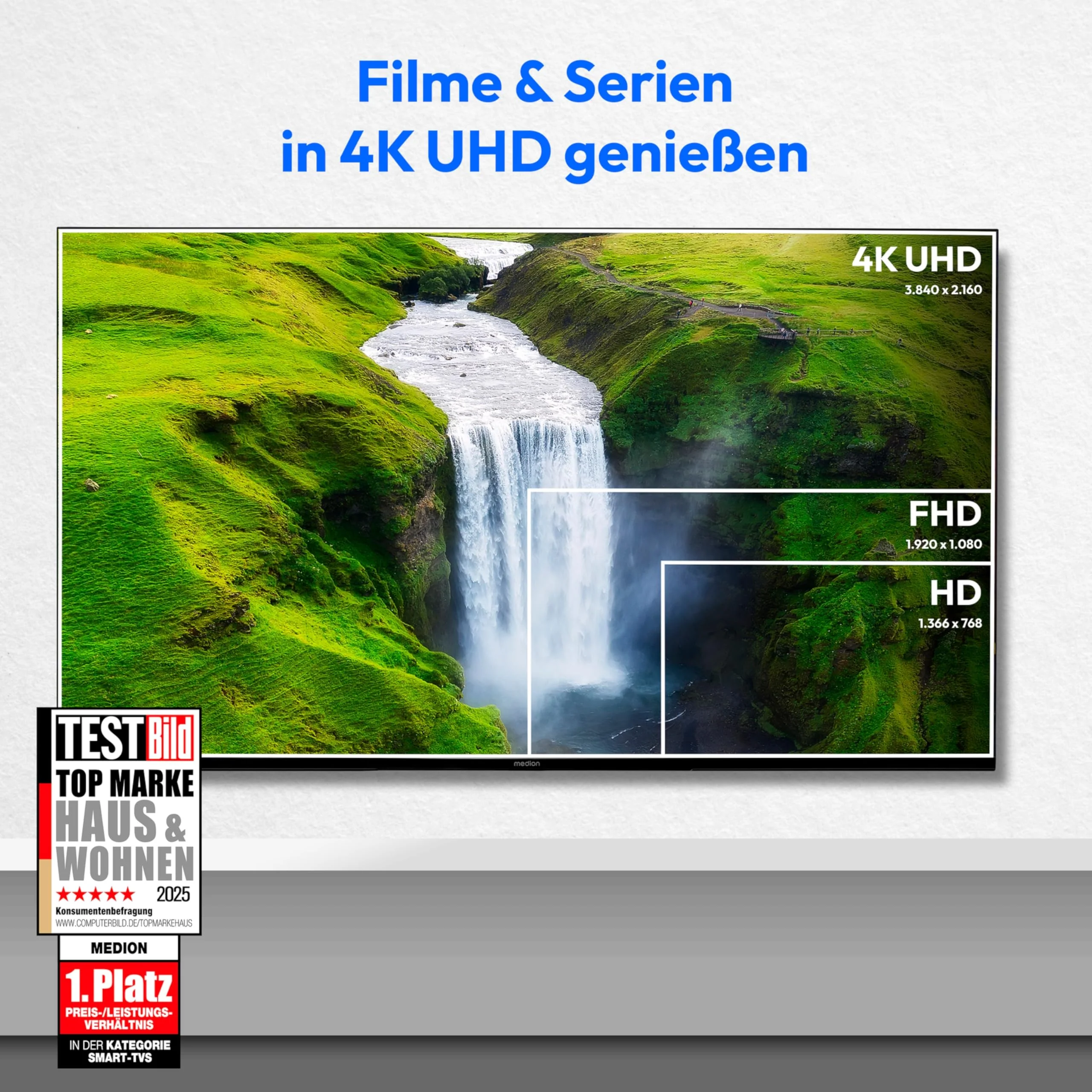 MEDION 125,7 cm (50 Zoll) Fernseher (Smart TV, 4K, Dolby Vision HDR, Prime Video, Disney+, Dolby Atmos, DTS X, kompatibel mit Google TV, PVR, Bluetooth, MD 850400) - Image 12